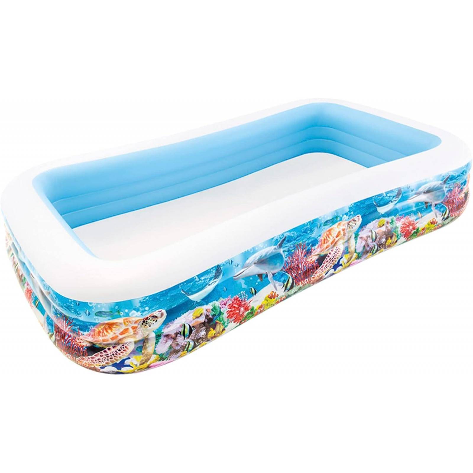 Alberca Inflable Rectangular Diseño Playa Intex 58485 