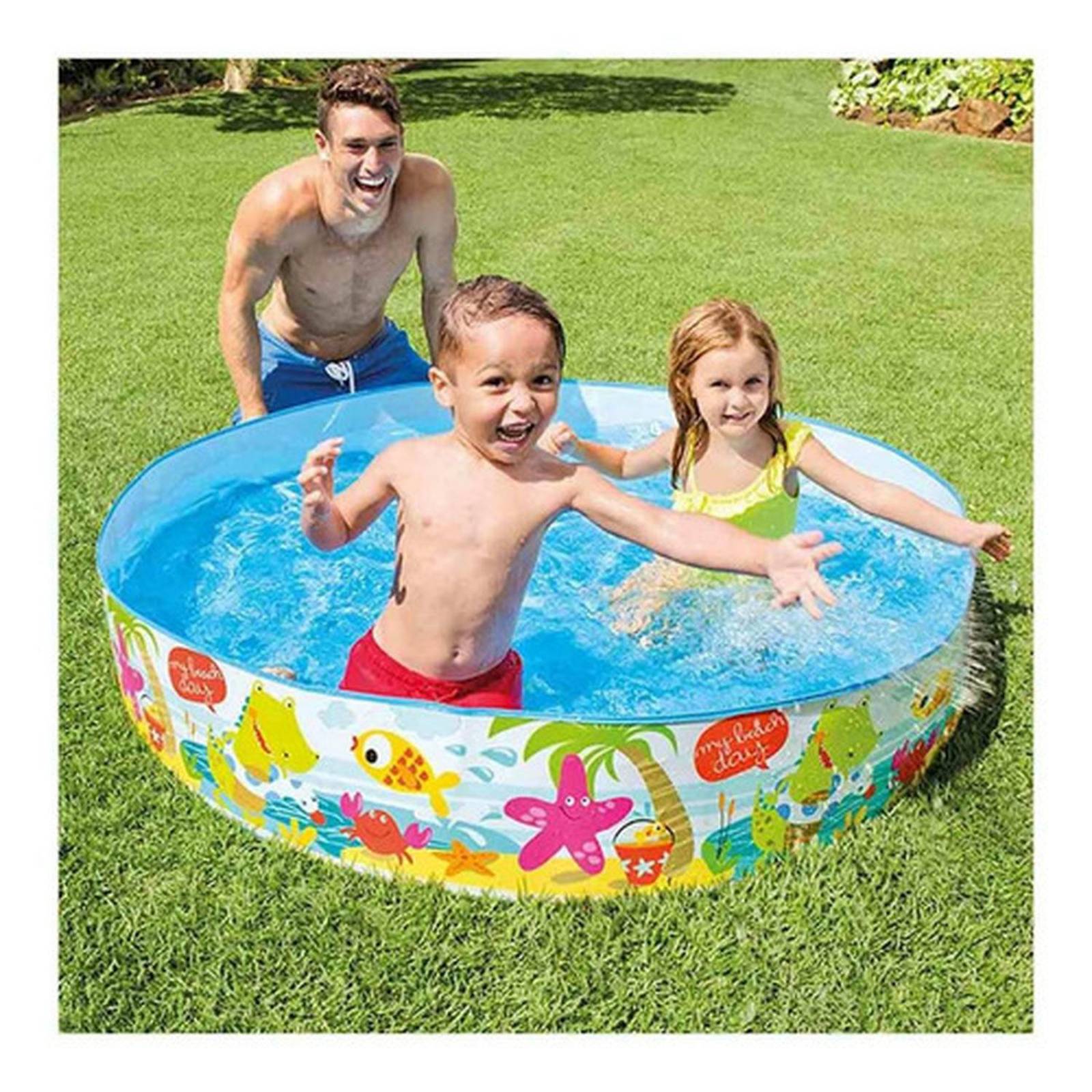 Alberca Rígida Para Niños Diseño Playa Intex 58477