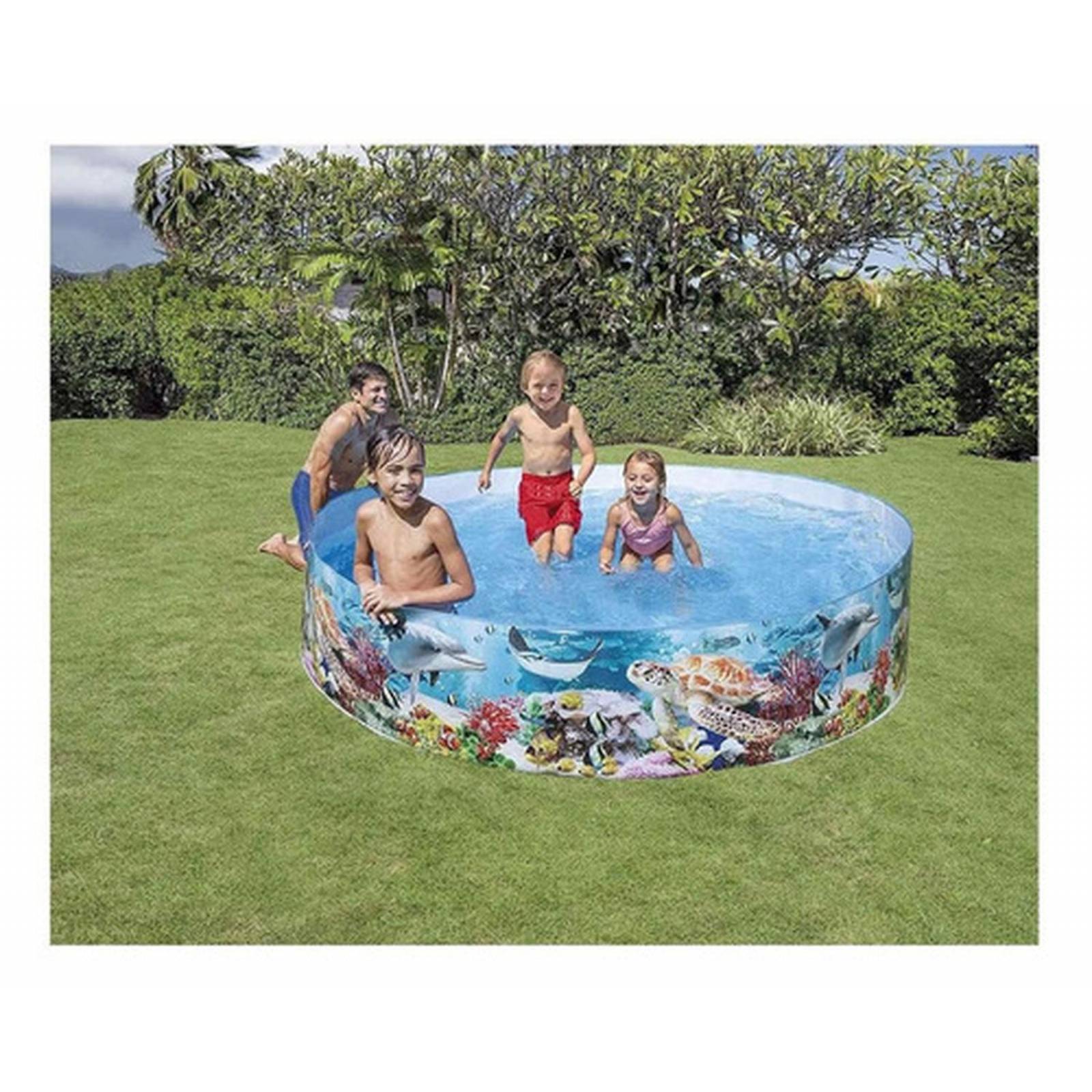 Alberca Rígida Para Niños Diseño Playa Intex 58472 