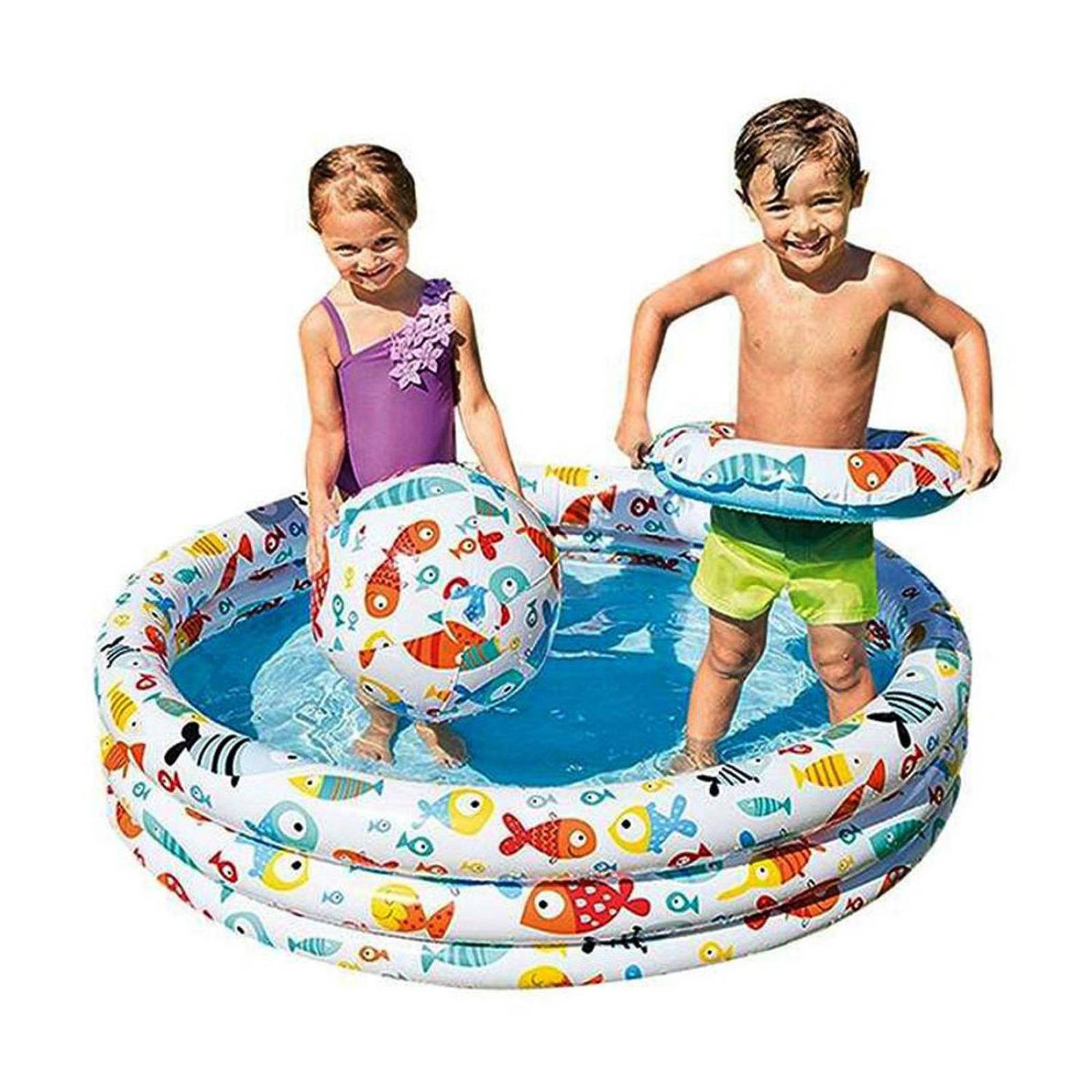 Alberca Inflable 3 piezas Diseño Playa Intex 59469 