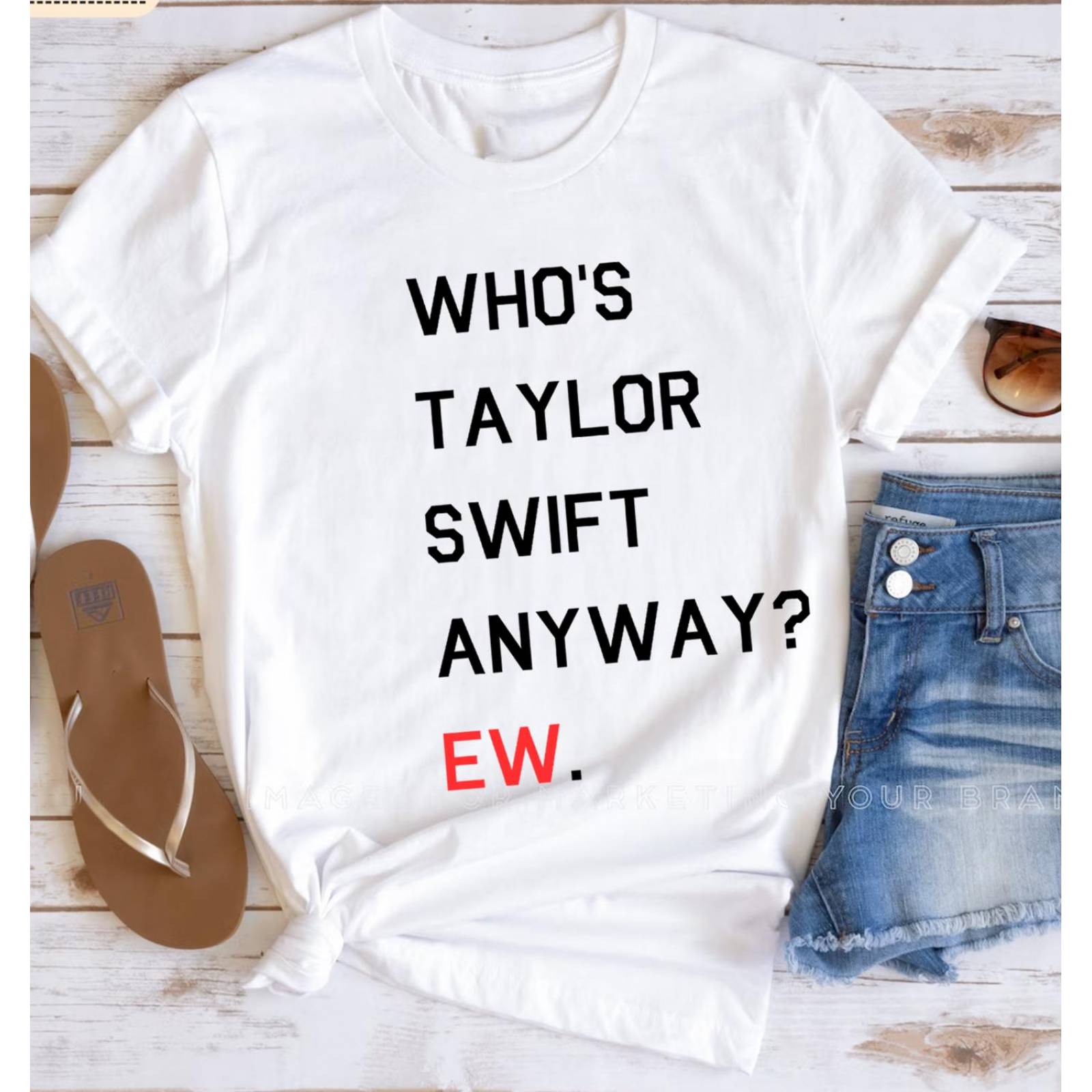 Playera Oversized Taylor Swift Whos Taylor The Eras Tour 