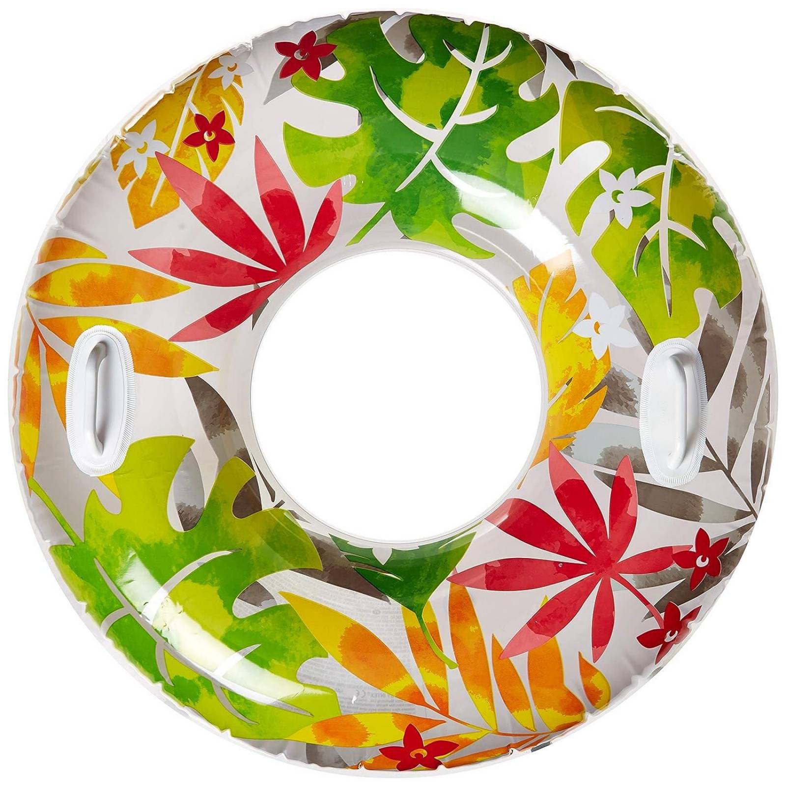 Salvavidas Aro Diseño Tropical Intex 58263 Verde 97cm x 97cm
