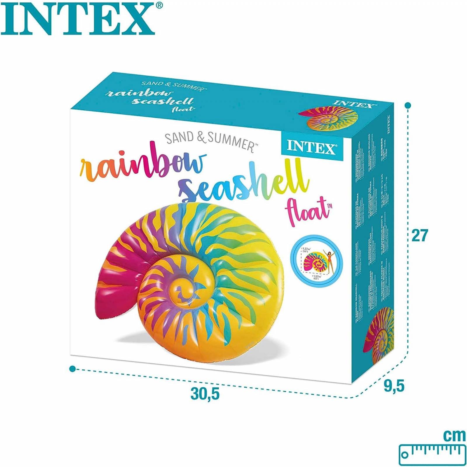 Flotador Inflable Caracol Multiculor Intex 58791