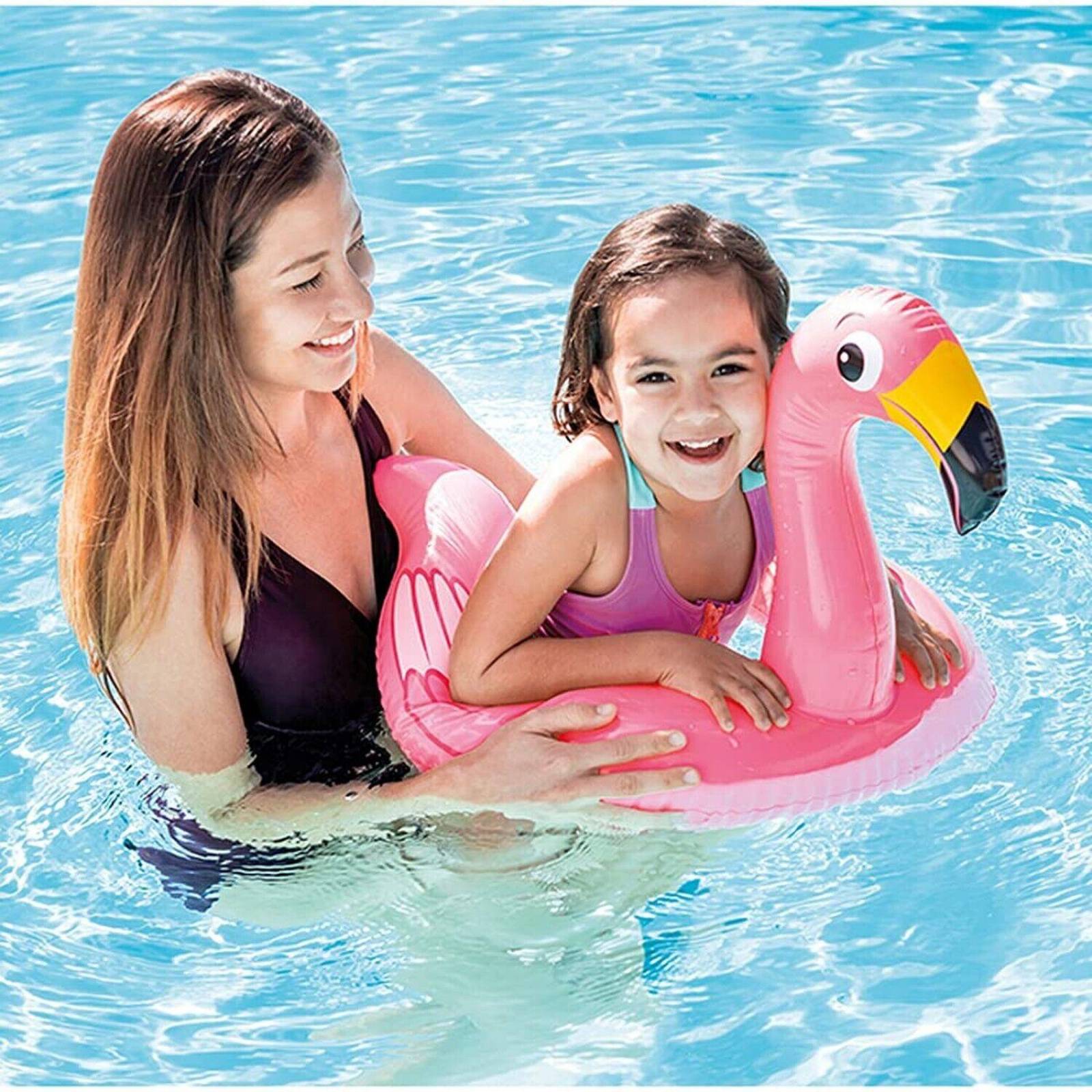 Salvavidas Inflable Animales Intex 59220 Rosa 64cm x 64cm