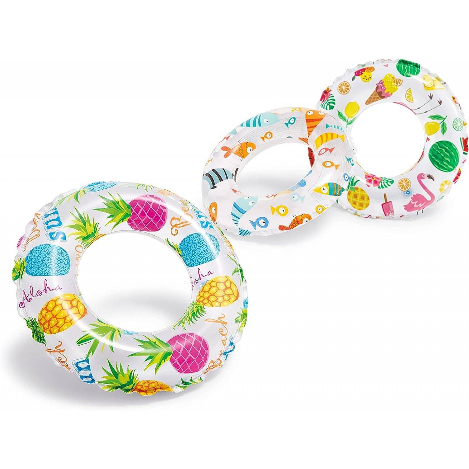 Salvavidas Inflable Llanta Intex 59230 Blanco 51cm x 51cm