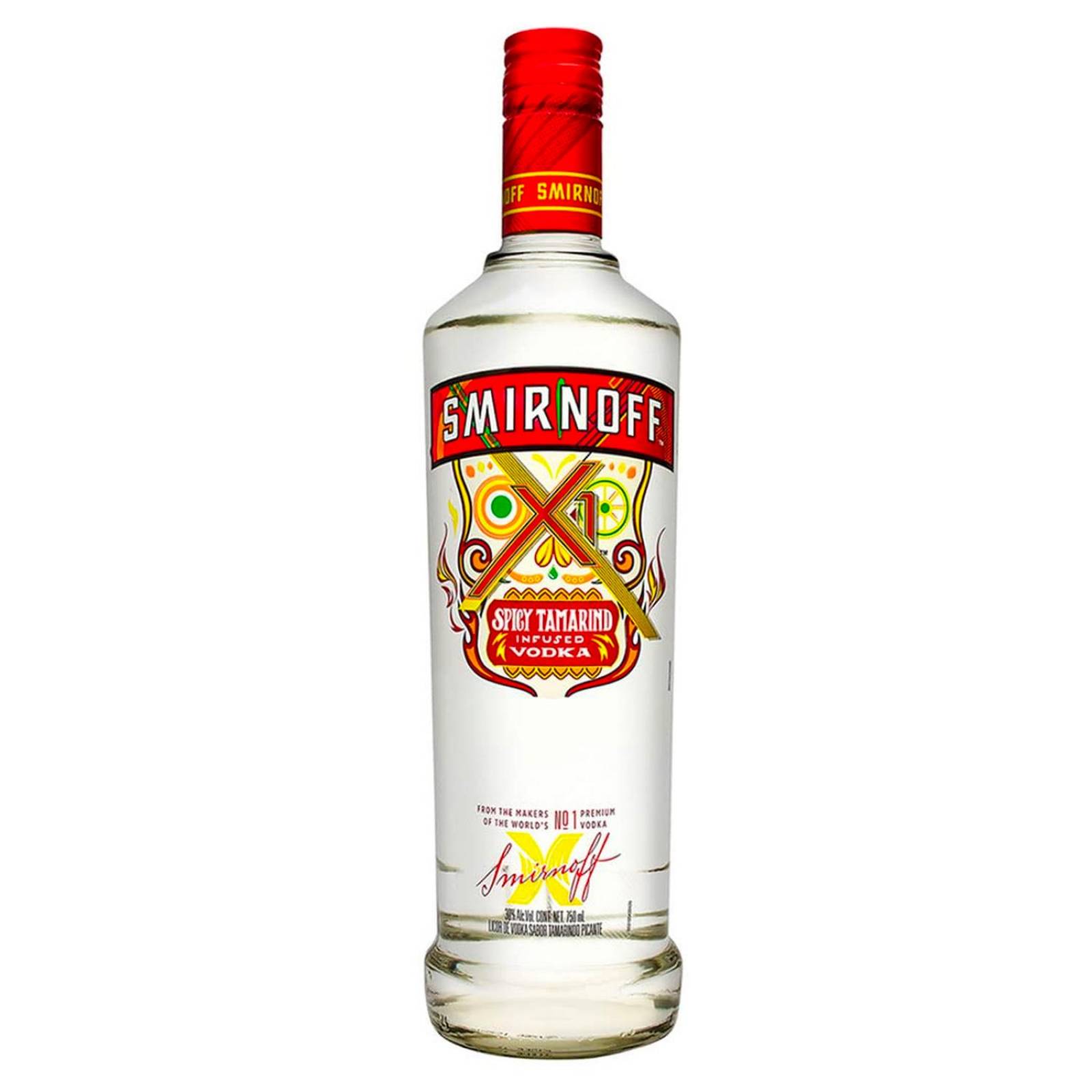 Pack de 12 Vodka Smirnoff Tamarindo 1 L 