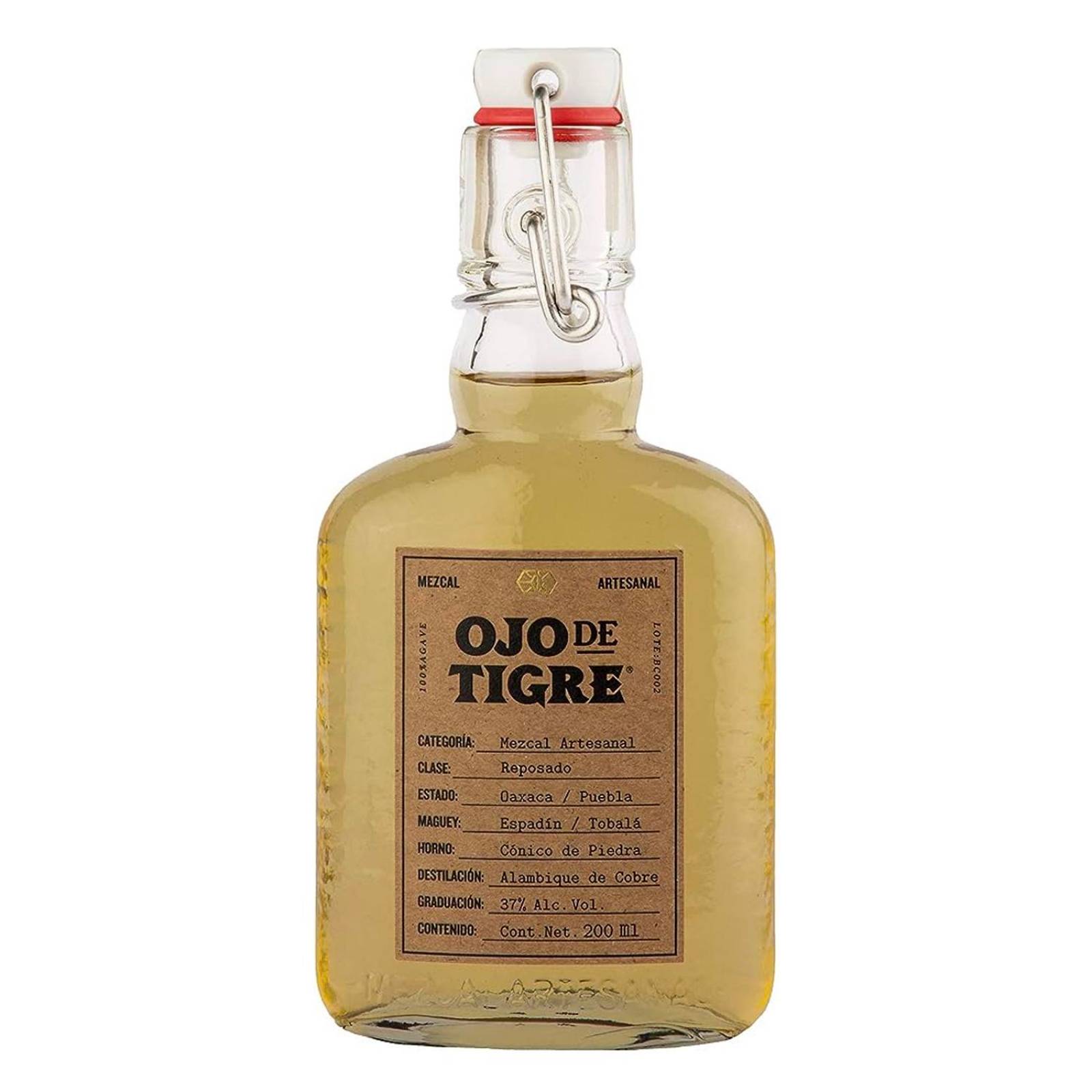 Pack de 12 Mezcal Ojo De Tigre Reposado 200 ml