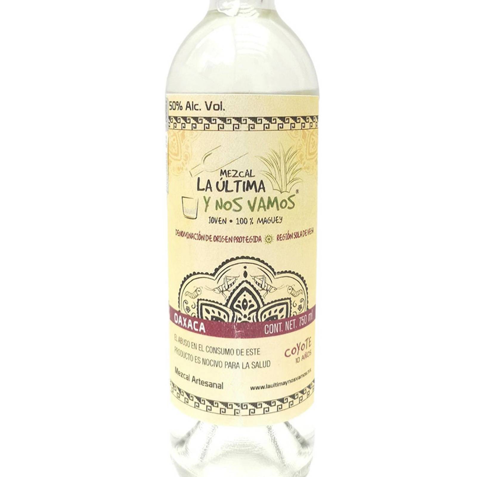 Pack de 4 Mezcal La Última y Nos Vamos Joven Coyote 750 ml 