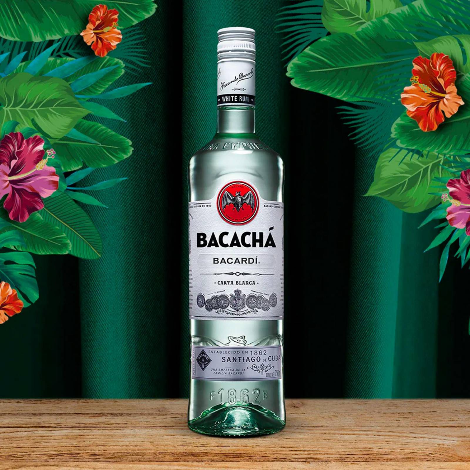 Pack de 4 Ron Bacardi Blanco Edición Limitada 750 ml 