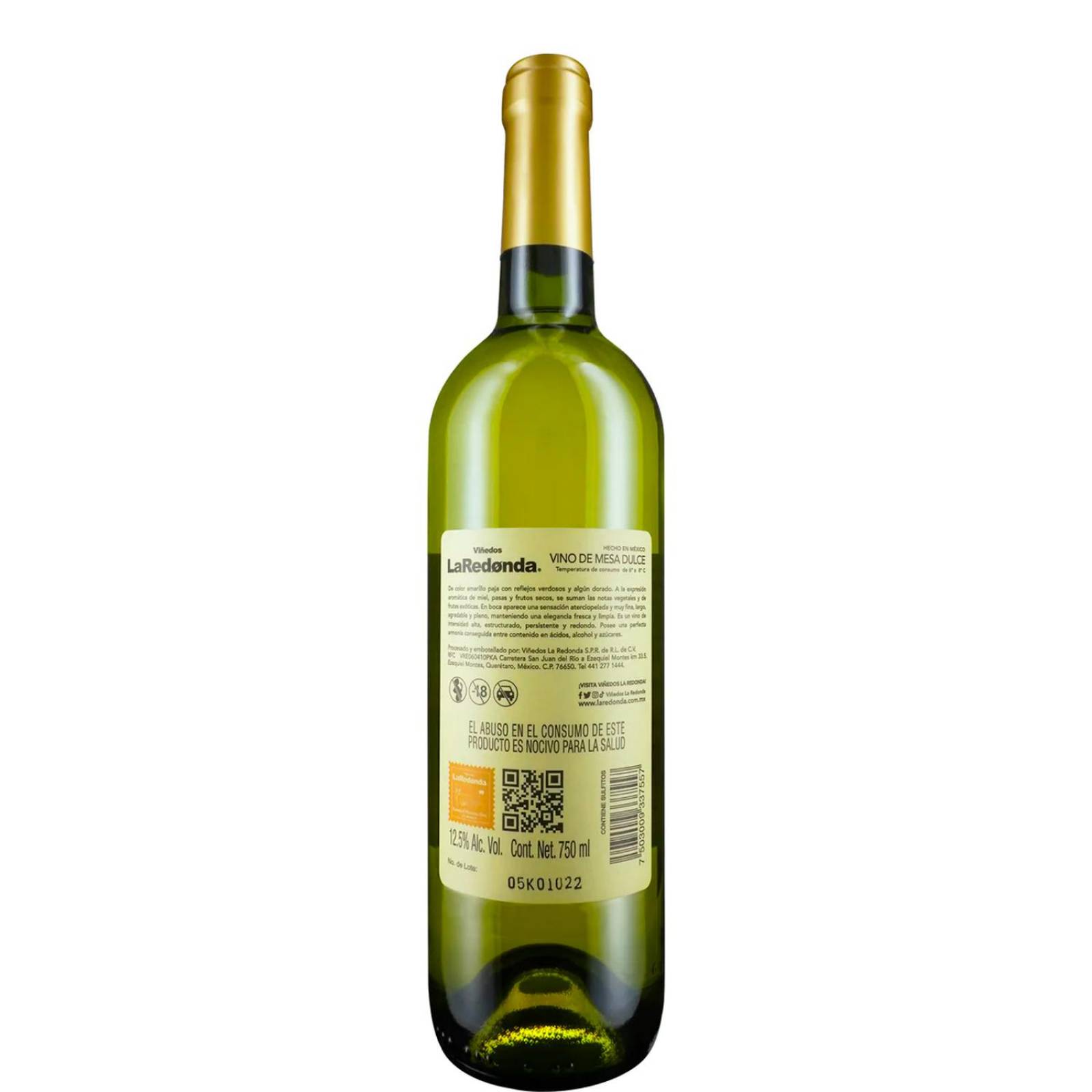 Pack de 6 Vino Blanco La Redonda Ruby 750 ml 