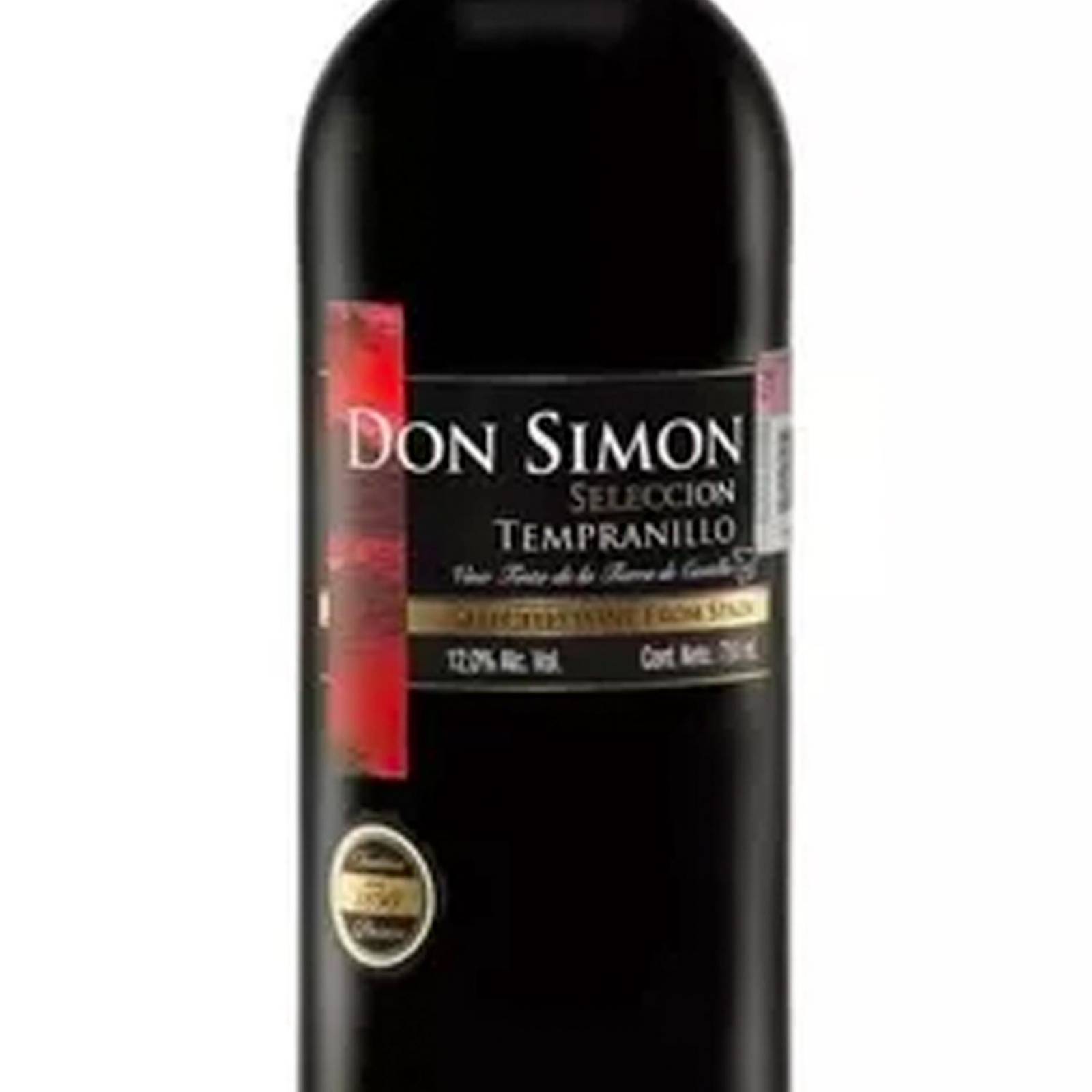 Pack de 6 Vino Tinto Don Simon Tempranillo 750 ml 