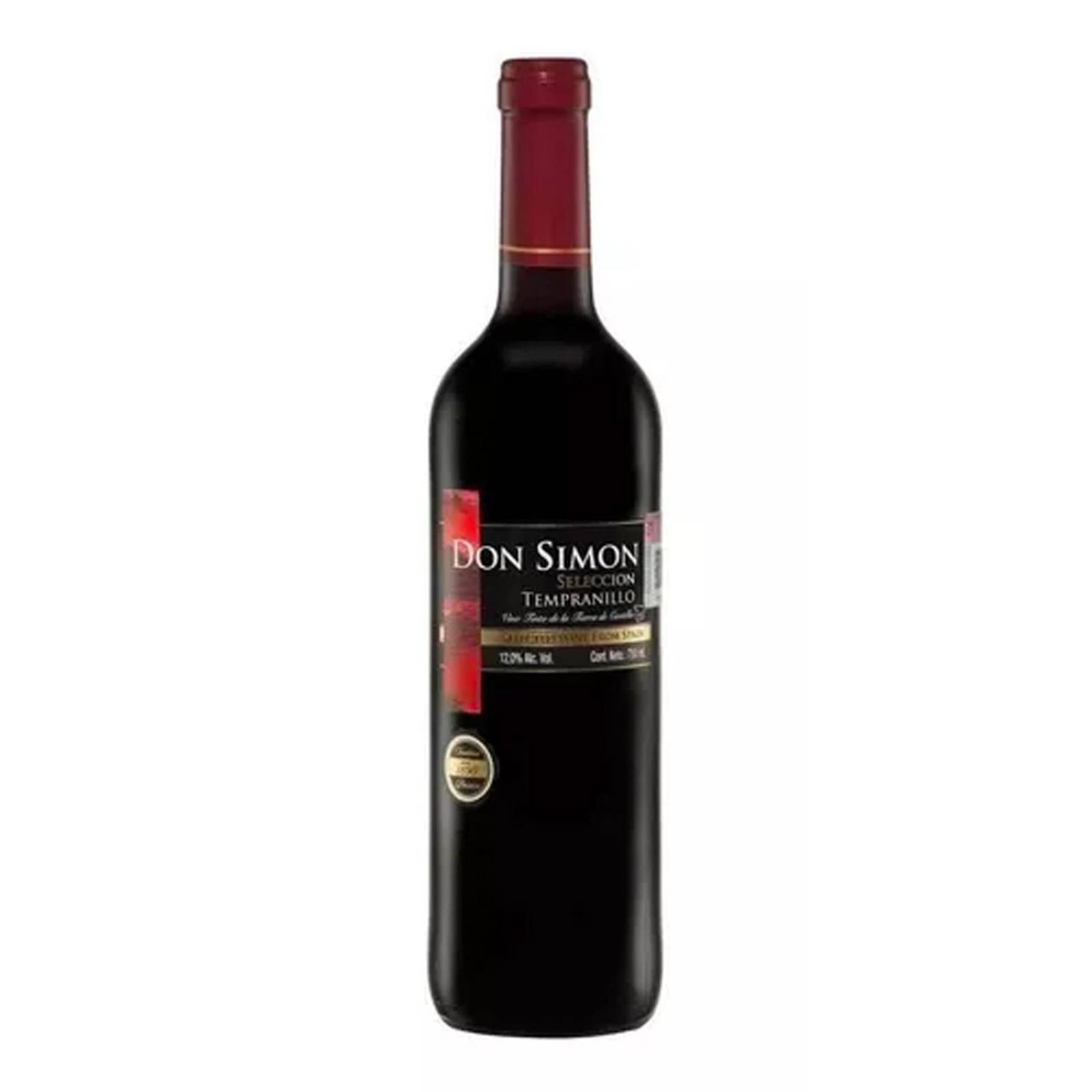 Pack de 4 Vino Tinto Don Simon Tempranillo 750 ml 