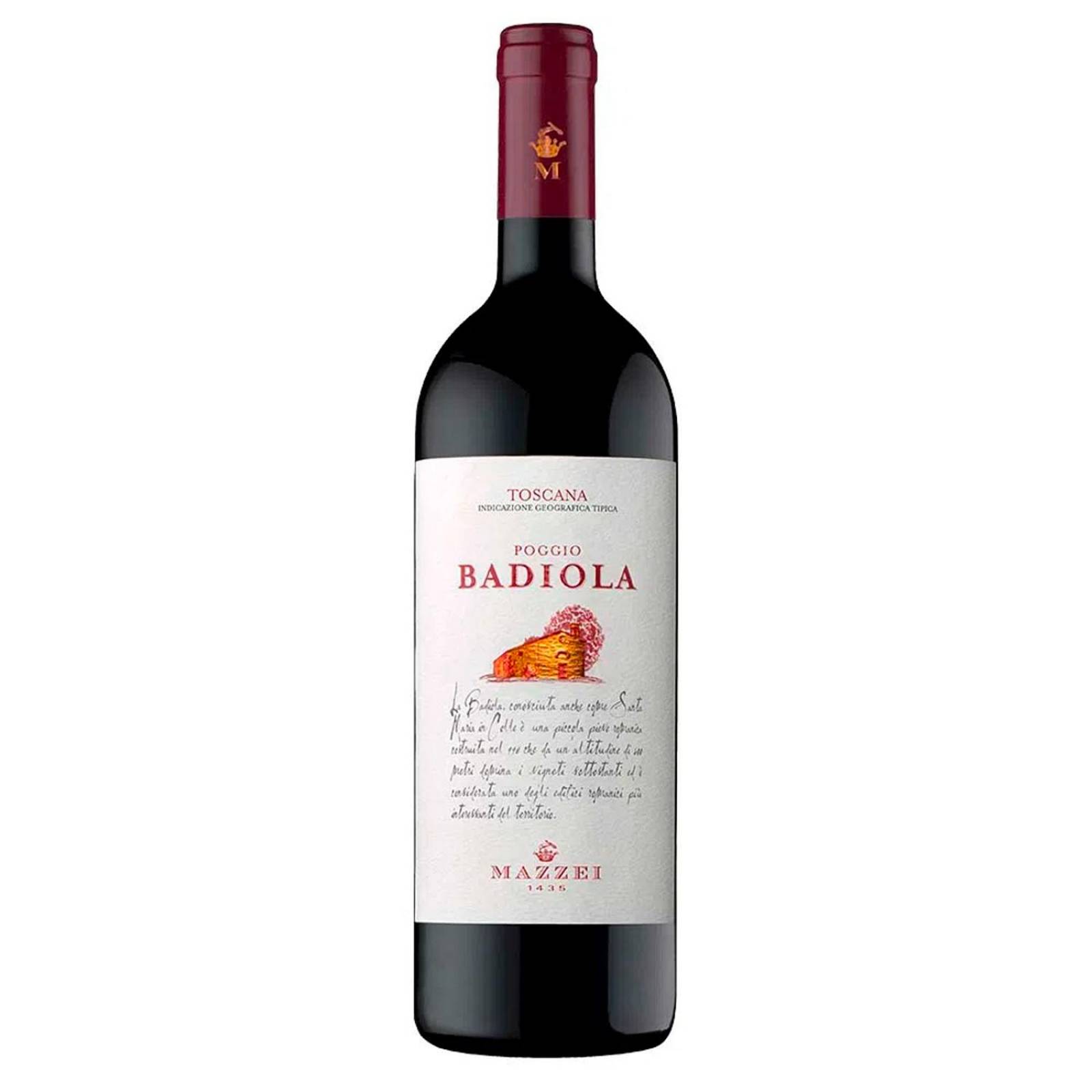 Vino Tinto Poggio Badiola Sangiovese Merlot 750 ml 