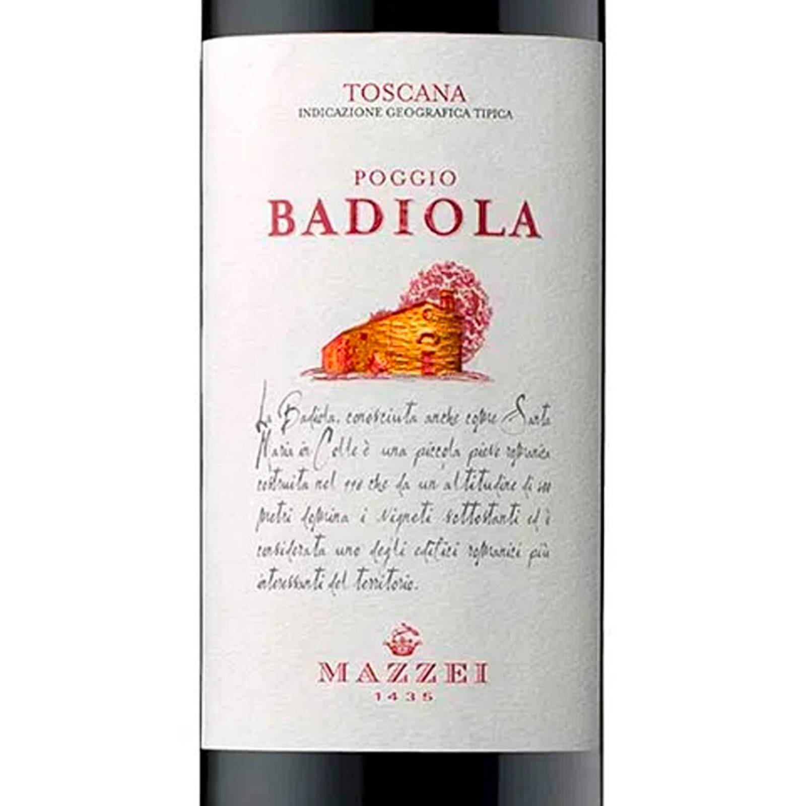 Vino Tinto Poggio Badiola Sangiovese Merlot 750 ml 