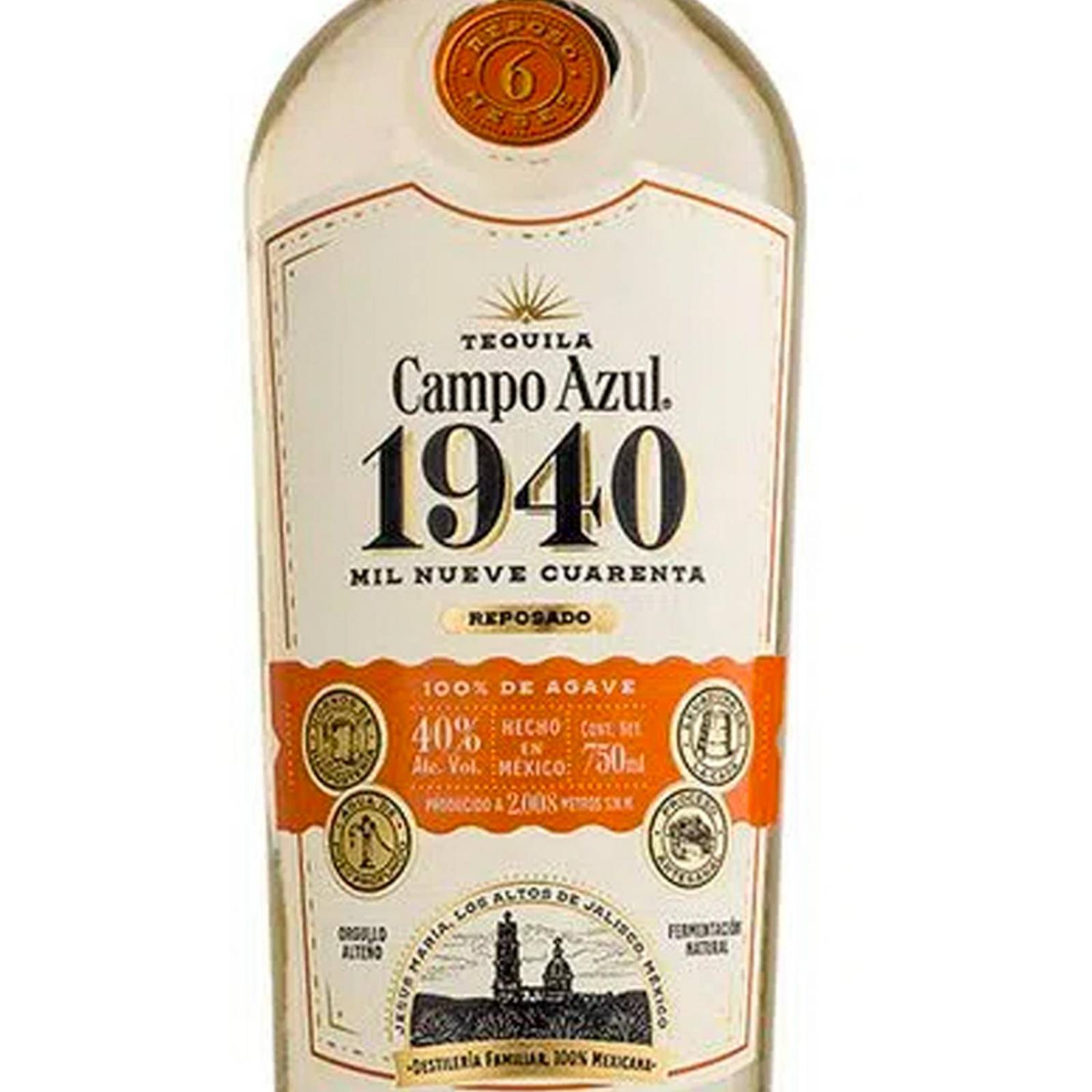 Pack de 2 Tequila Campo Azul 1940 Reposado 750 ml 