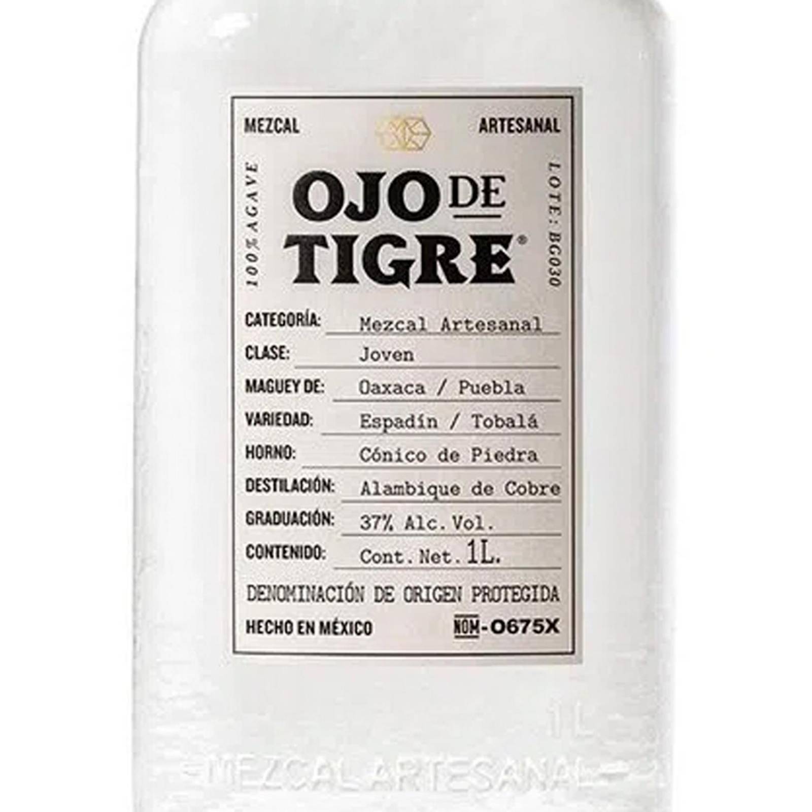 Mezcal Ojo De Tigre Joven 1 L 