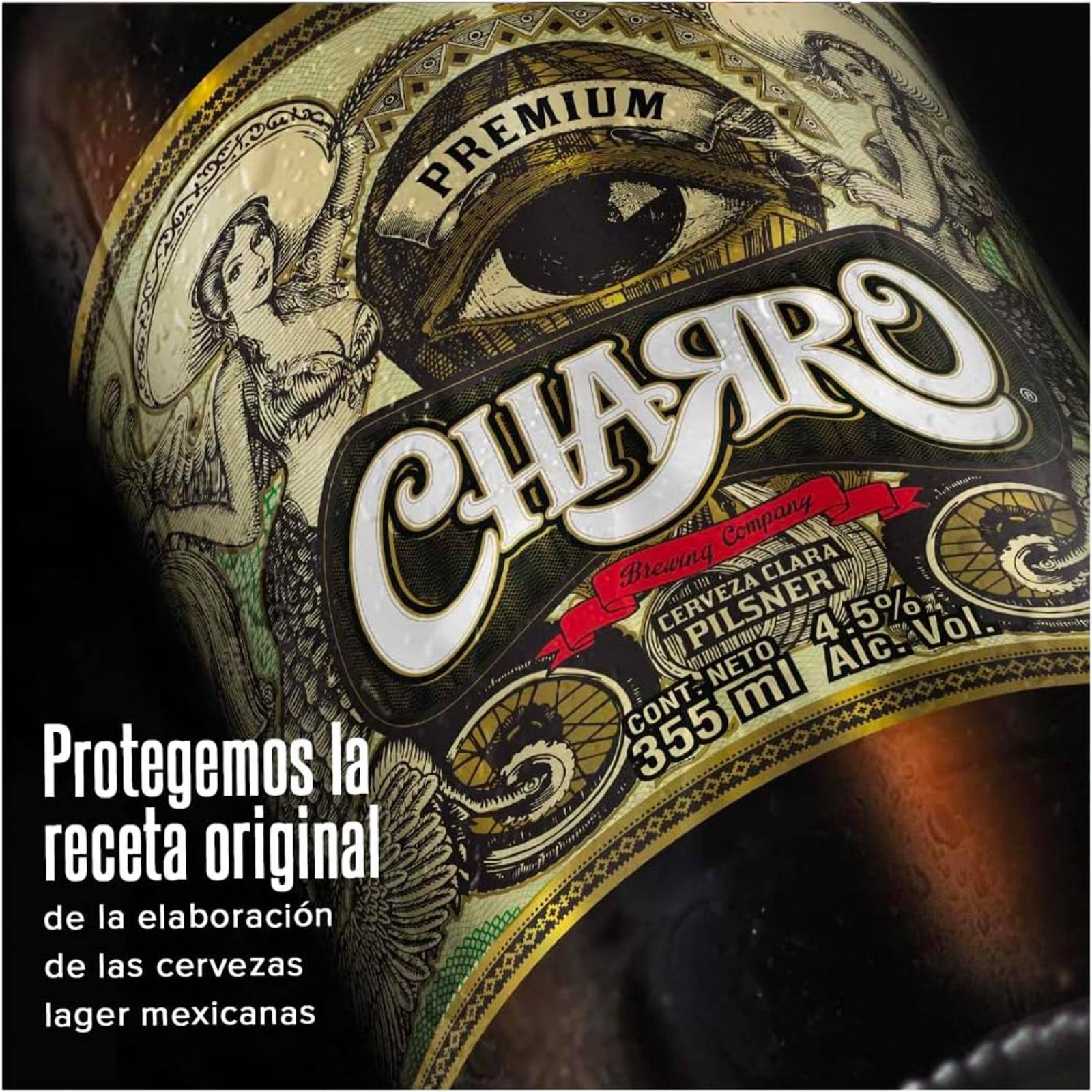 Cerveza Charro Pilsner 355 ml