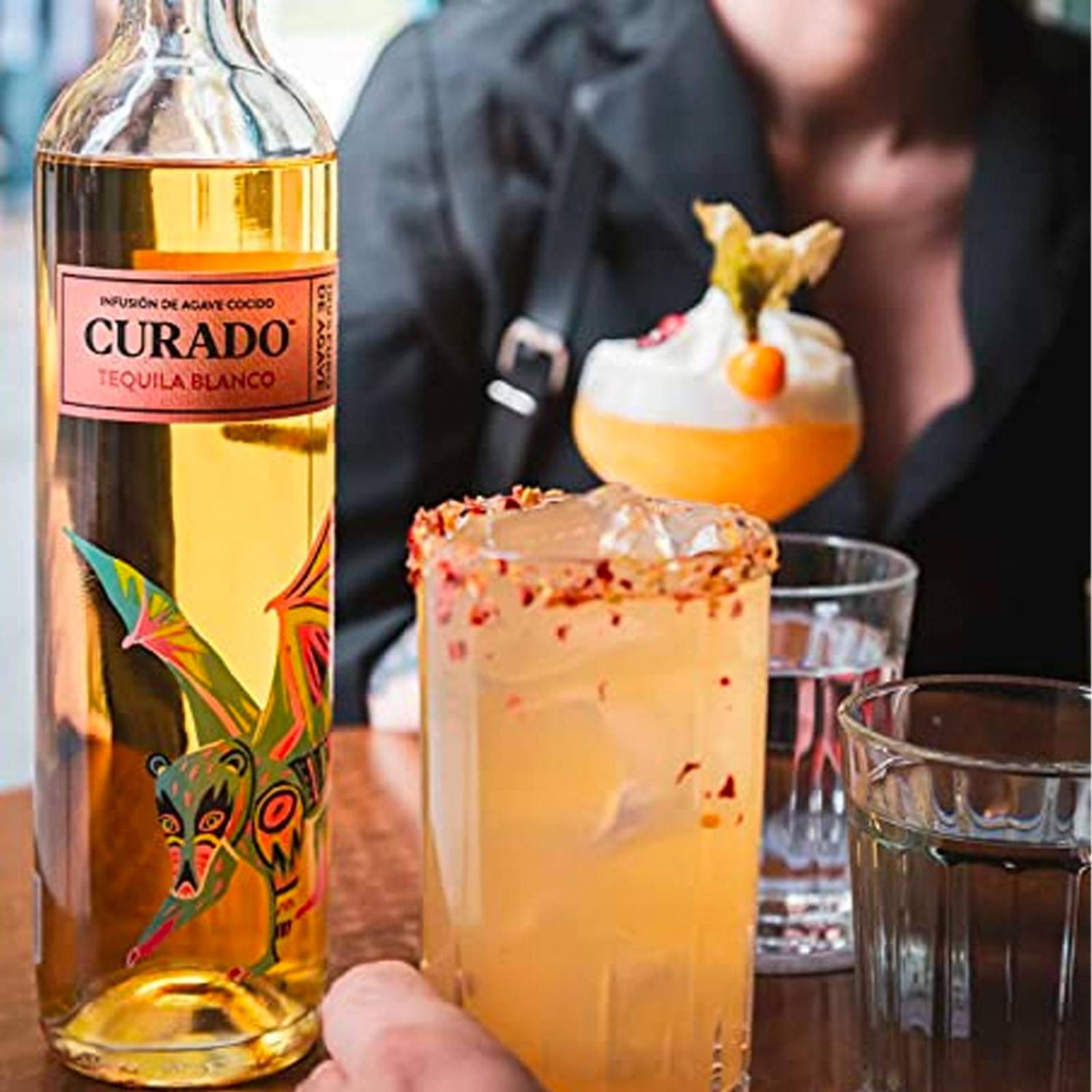 Tequila Curado Agave Azul Blanco 750 ml 