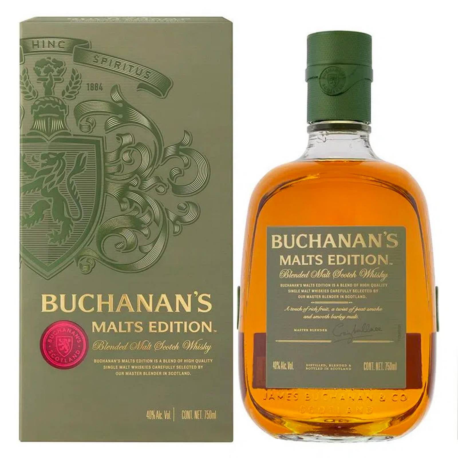 Pack de 12 Whisky Buchanans Malts Edition 750 ml 