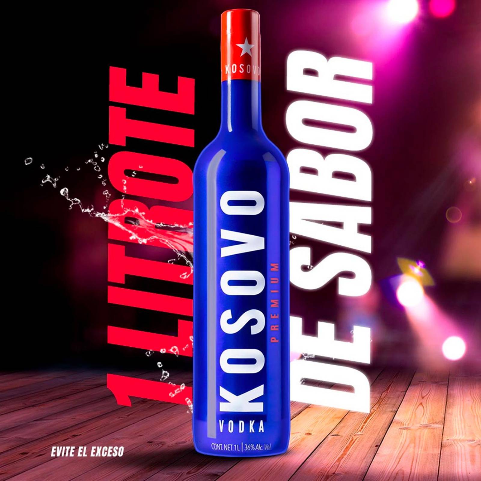 Pack de 12 Vodka Kosovo 1 L 