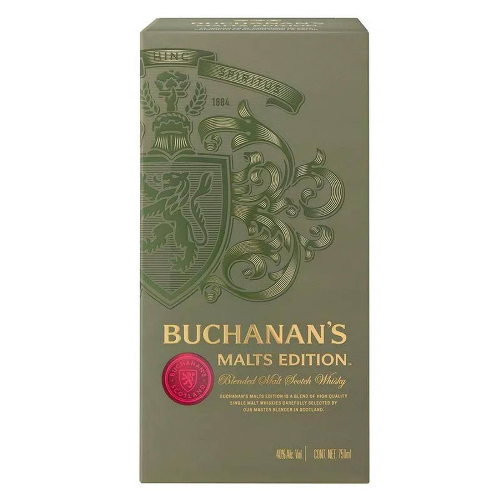 Pack de 4 Whisky Buchanans Malts Edition 750 ml 