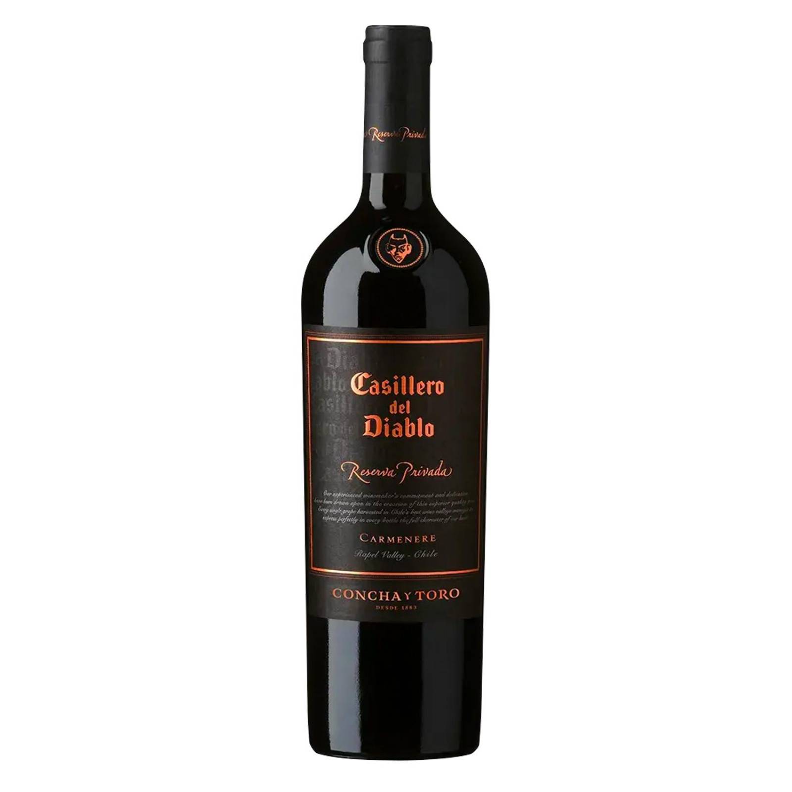 Pack de 4 Vino Tinto Casillero Del Diablo Carmenere Rva Priv 750 ml 