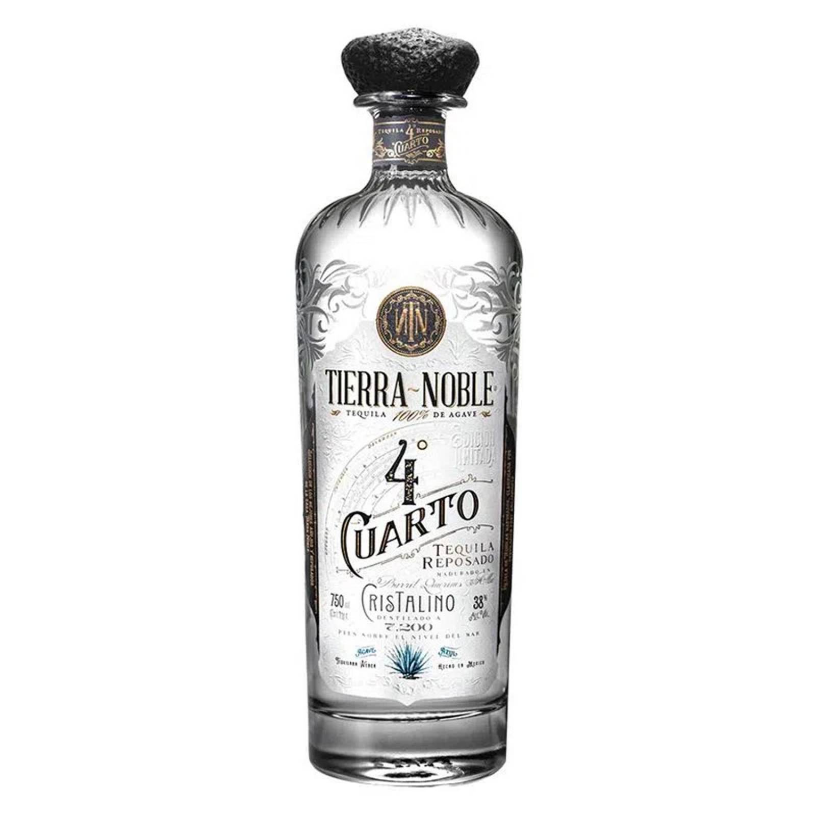 Tequila Tierra Noble 4 Cuarto Reposado Cristalino 750 ml 