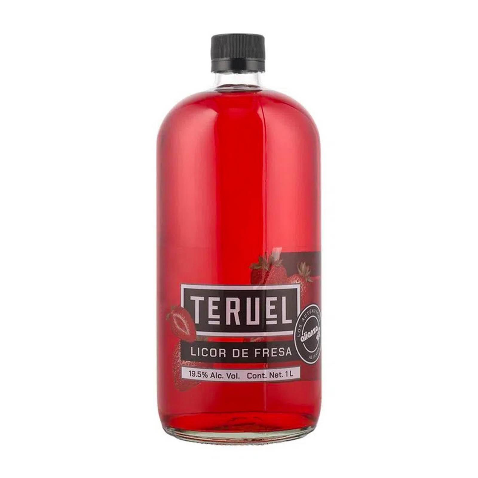 Paquete de 3 Licor Teruel de Fresa 1 L 