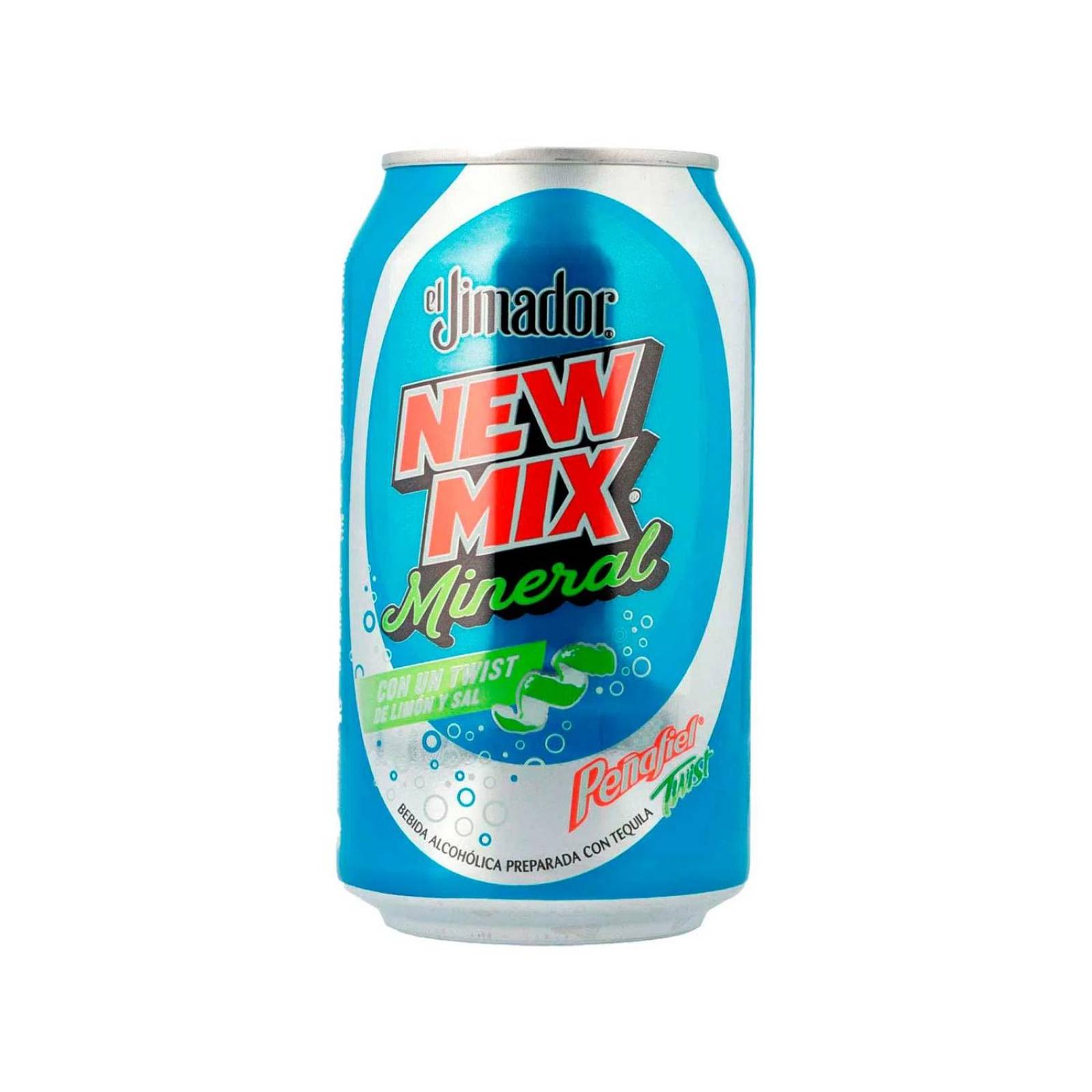 Bebida Preparada New Mix Jimador Mineral Limón Lata 350 ml 