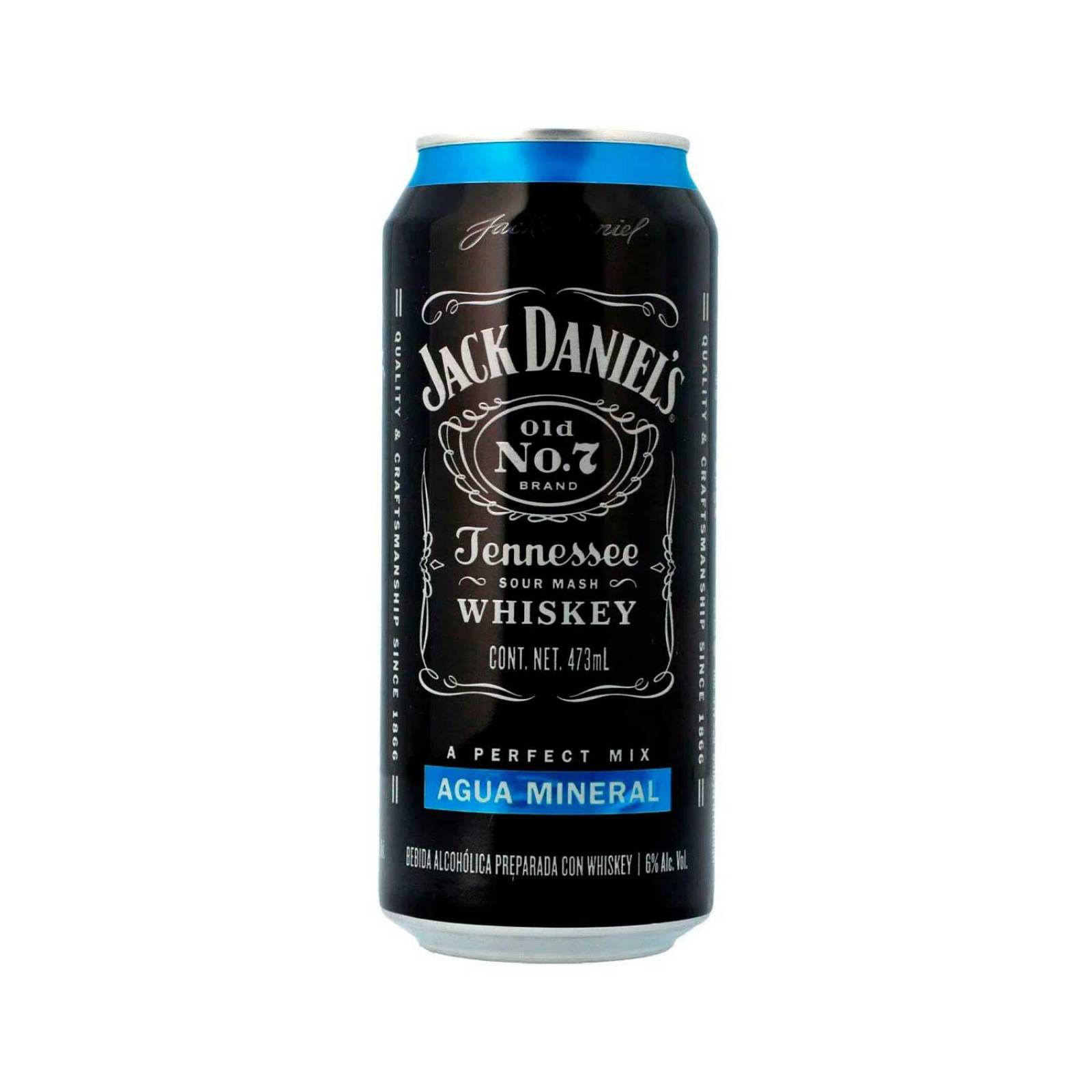 Bebida Preparada Jack Daniels Agua Mineral Lata 473 ml 