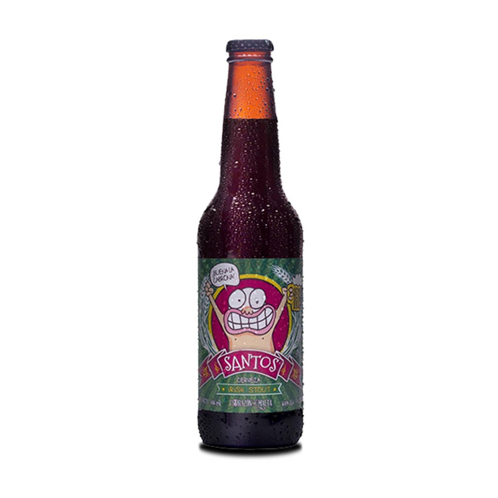 Cerveza Corazón de Malta Santos Irish Stout 355ml 