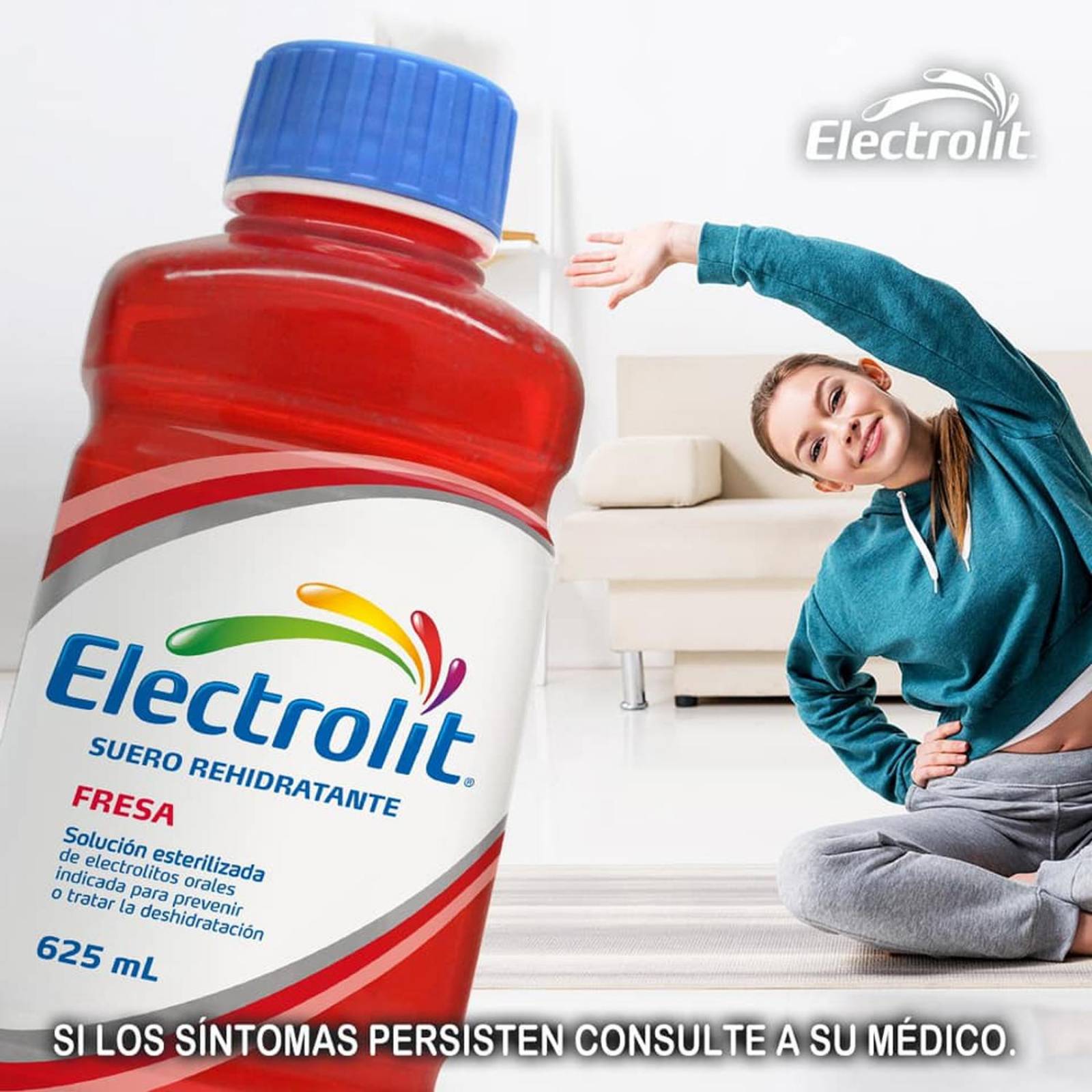 Bebida Hidratante Electrolit Fresa 625 ml