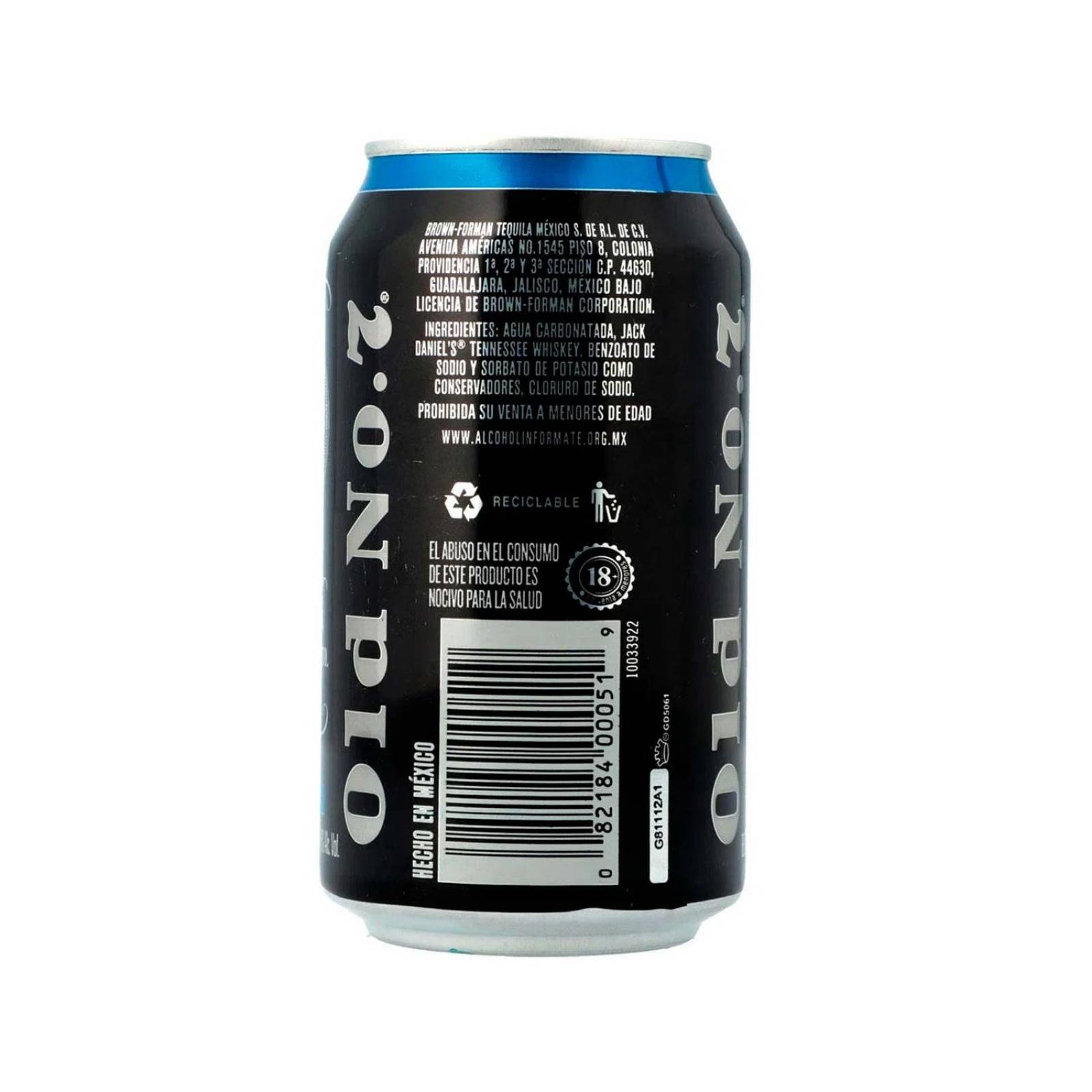 Bebida Preparada Jack Daniels Agua Mineral Lata 350 ml 