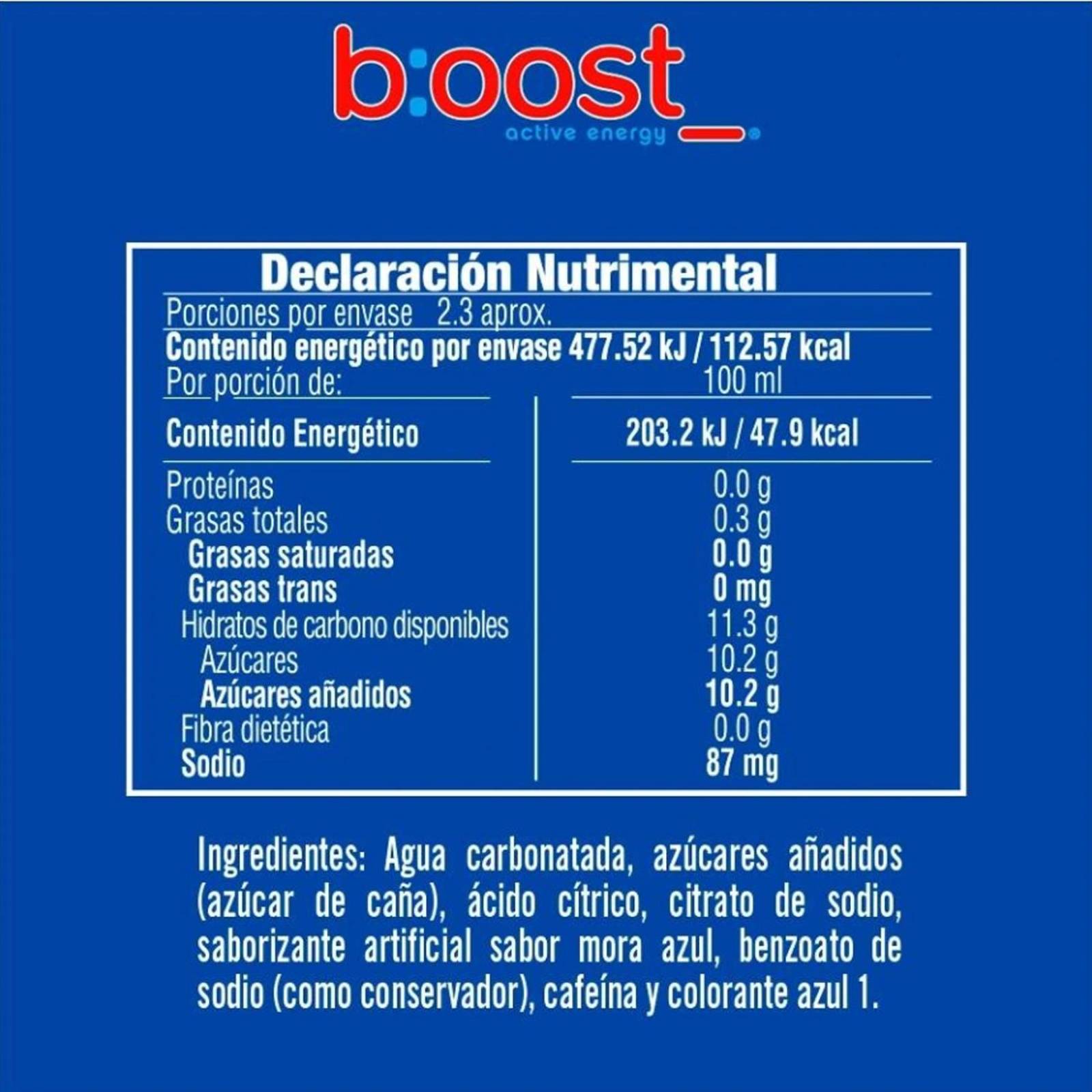 Energizante Boost Active Energy 235 ml