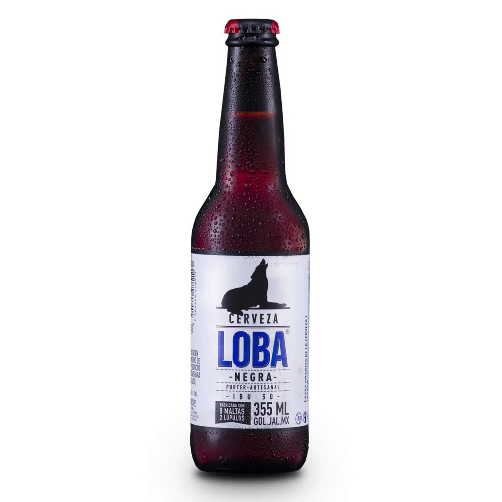 Cerveza Loba Negra Botella 355 ml 