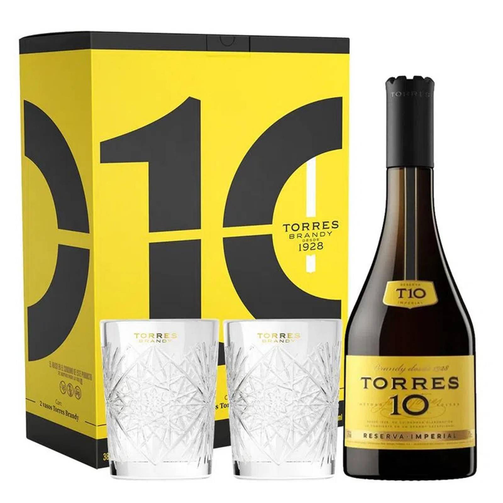 Brandy Torres 10 700 ml + 2 vasos
