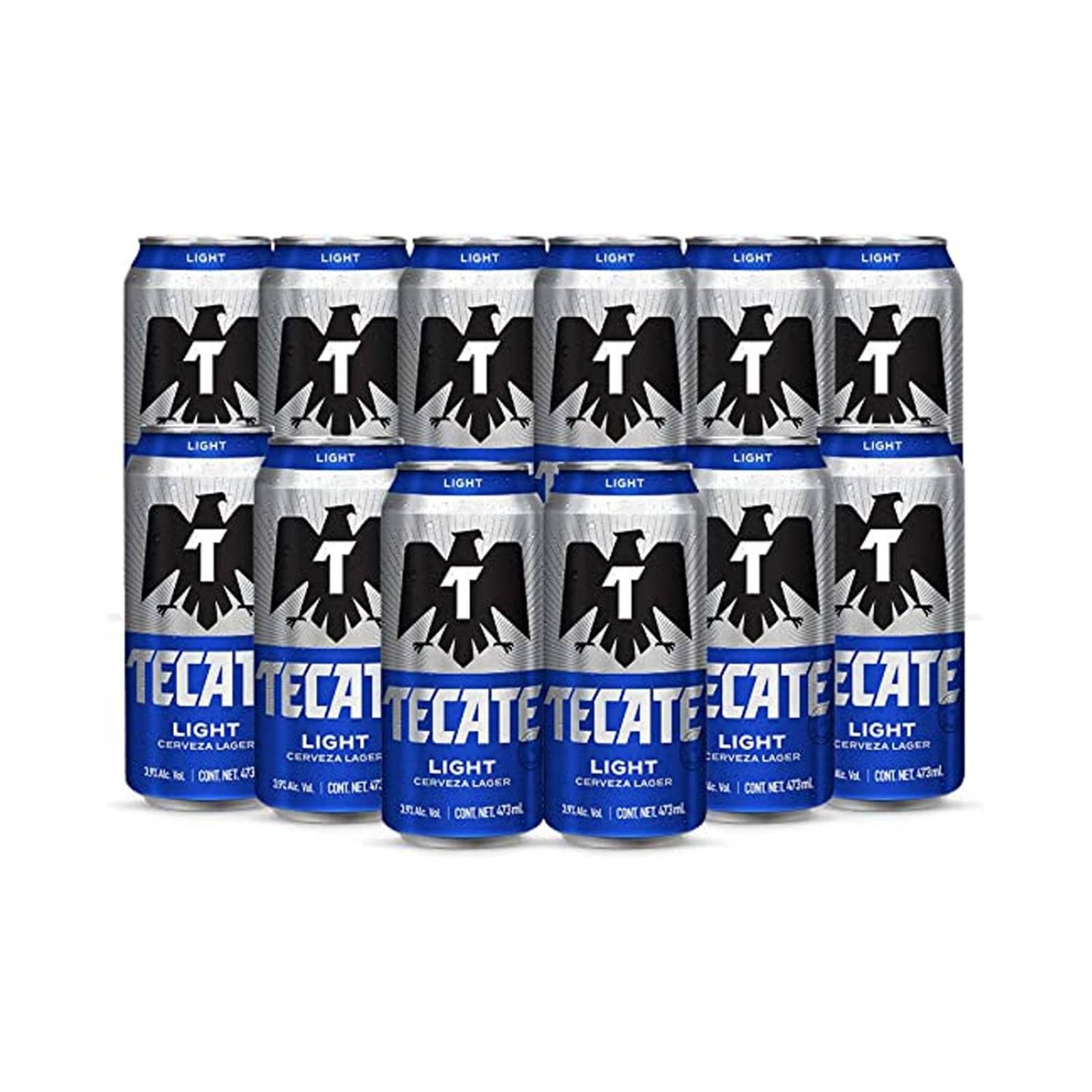 Pack de 24 Cerveza Tecate Light Lata 473 ml 