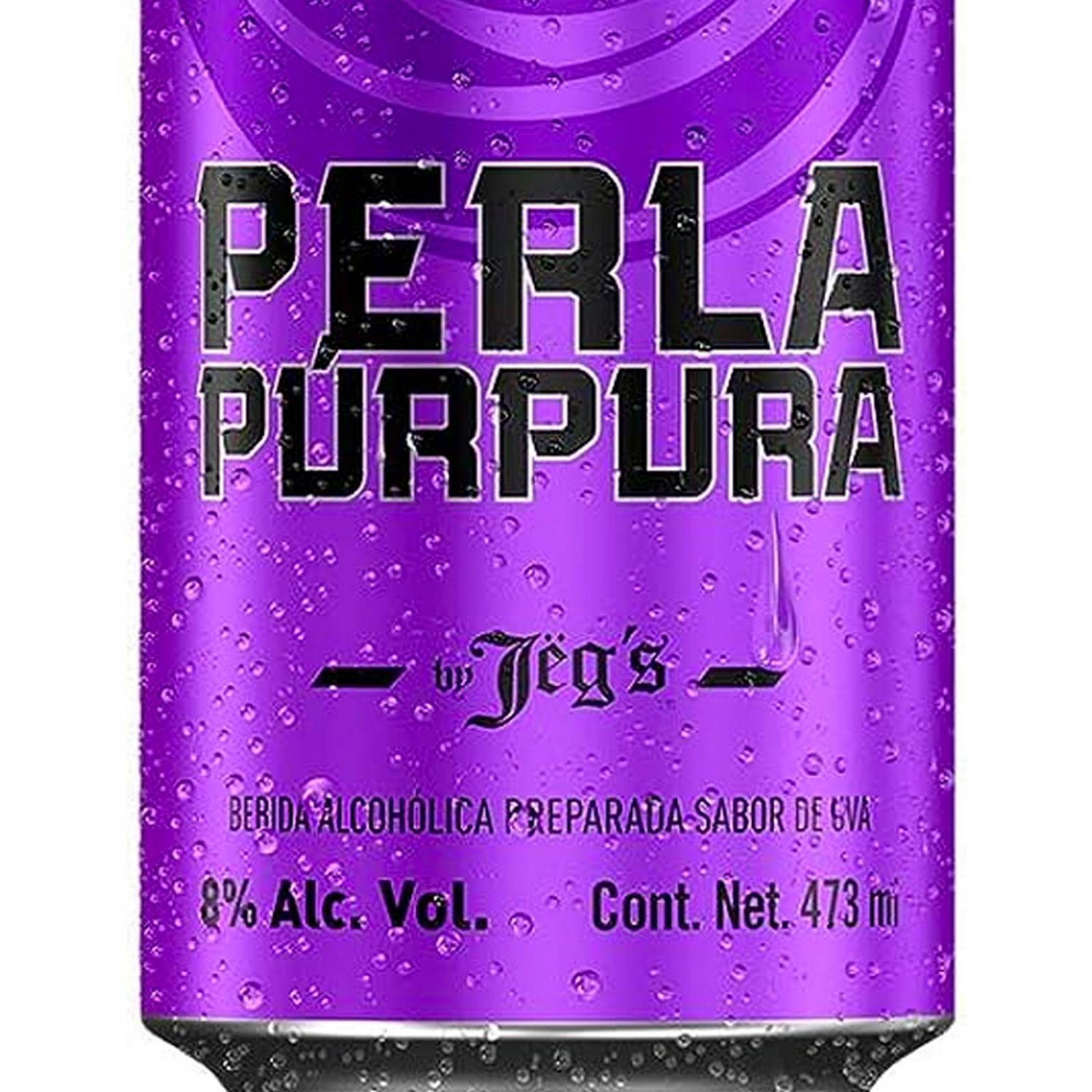 Pack de 12 Bebida Preparada Perla Púrpura Jeg's Lata 473 ml 