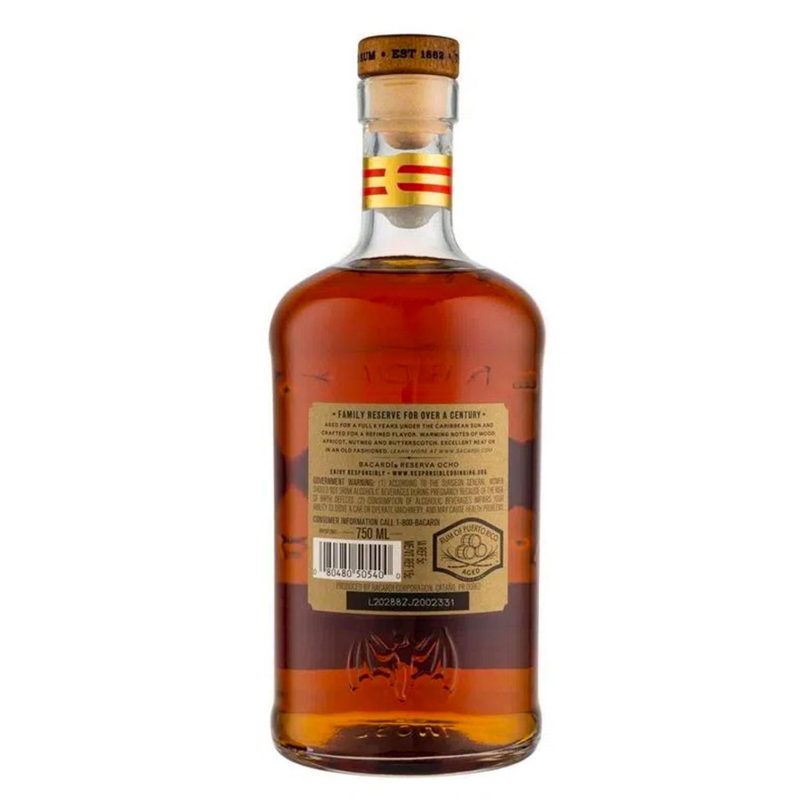 Ron Bacardi Reserva 8 Años S/Estuche 750 ml 