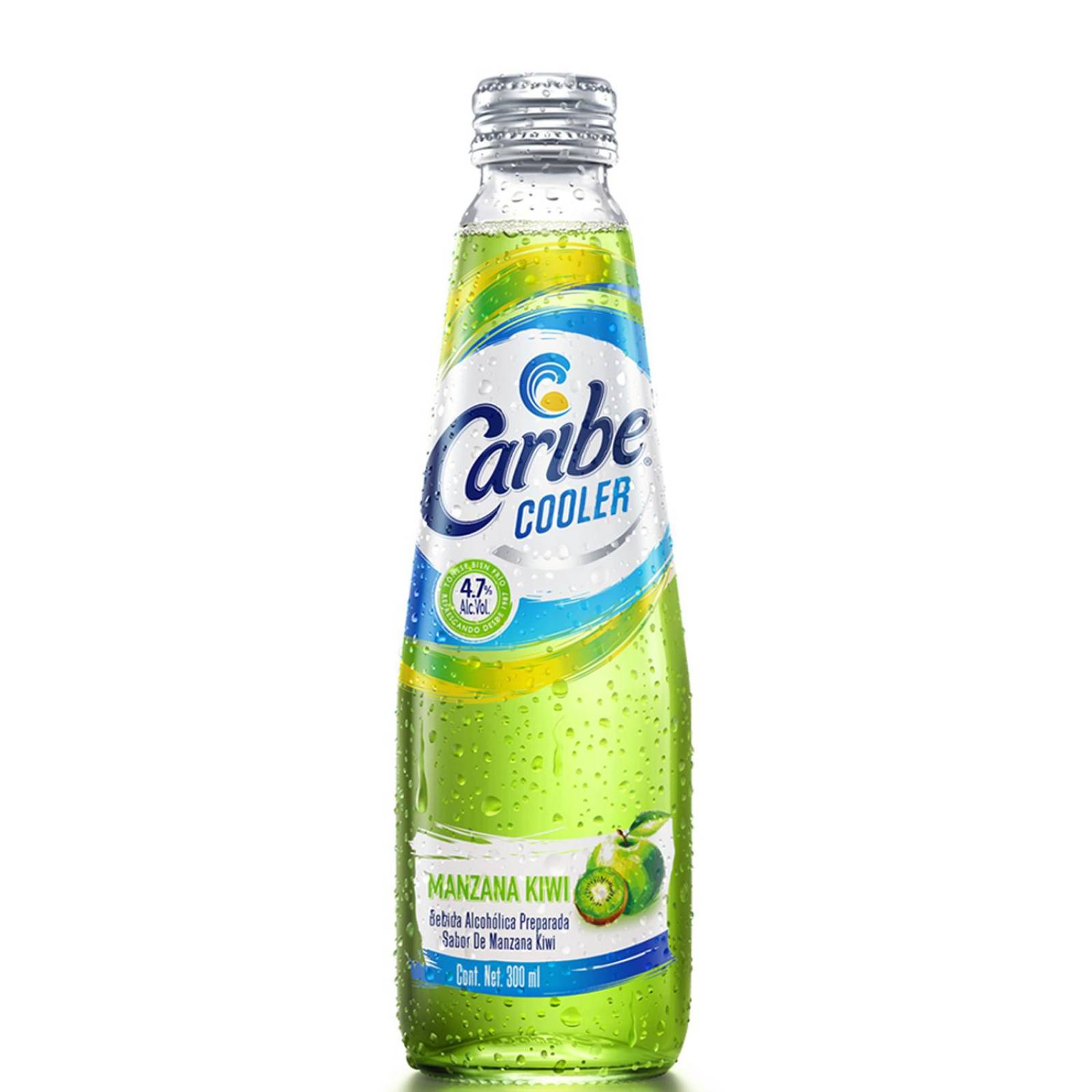 Licor Caribe Cooler Manzana Verde Kiwi 300 ml 