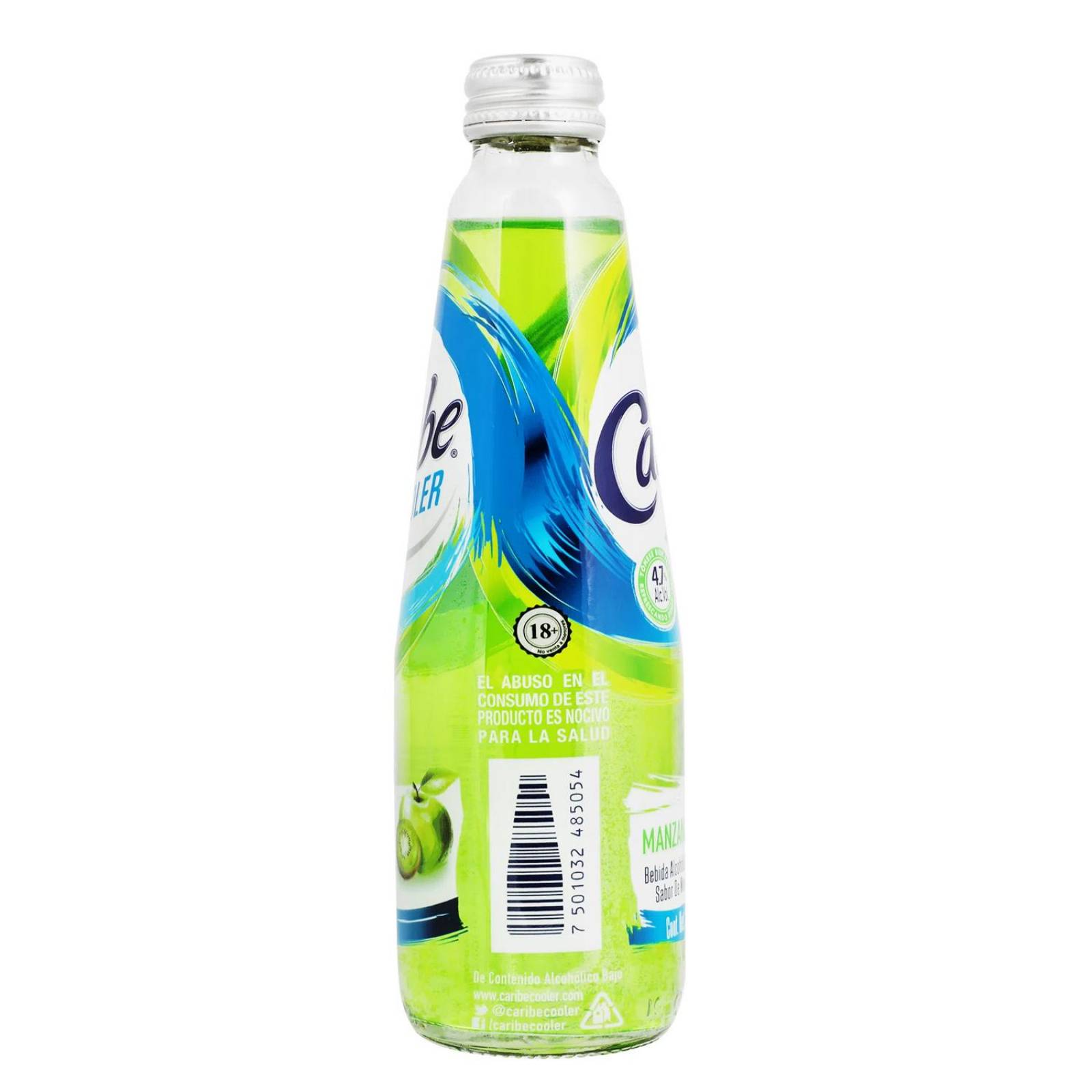 Licor Caribe Cooler Manzana Verde Kiwi 300 ml 