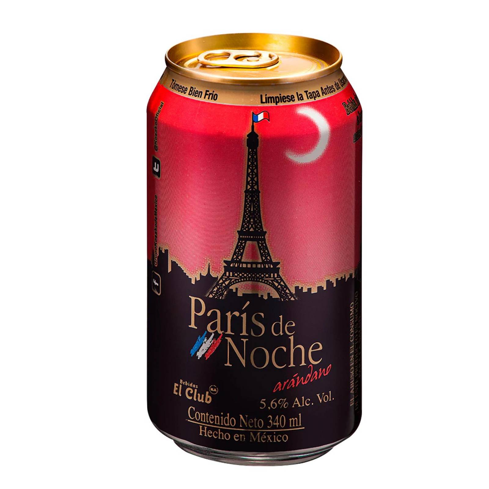 Bebida Preparada Paris de Noche Arandano Lata 340 ml 