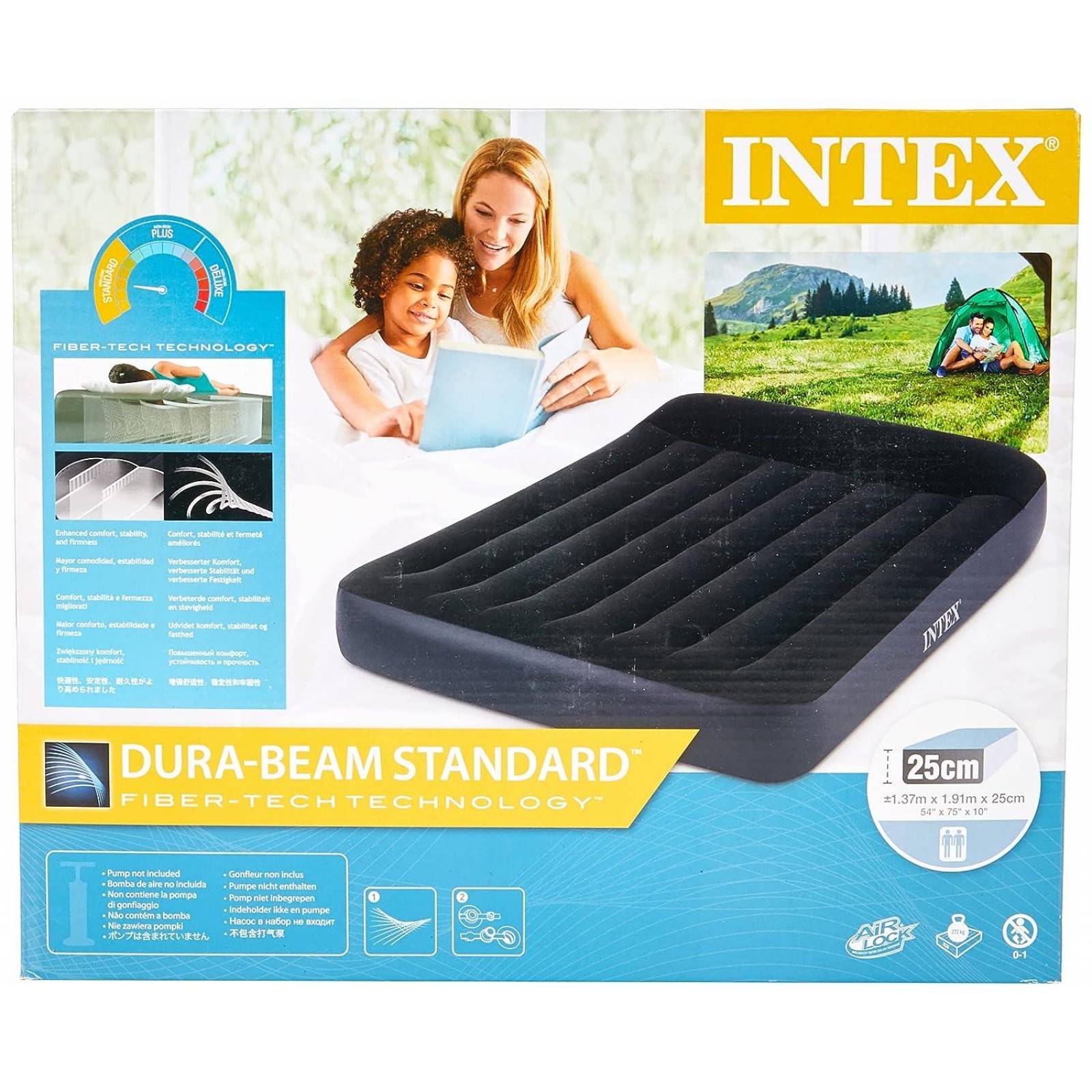 Colchón Inflable Full Pillow Rest Matrimonial Intex 64142 