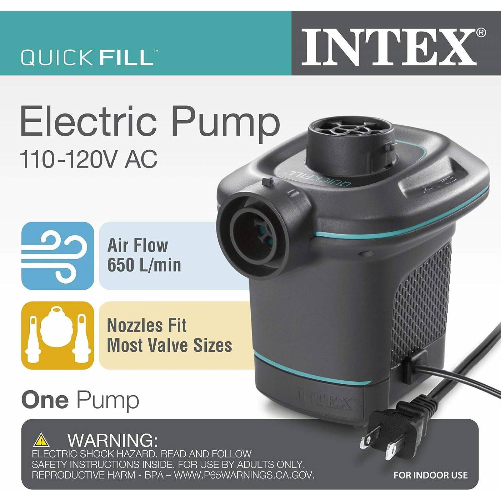 Bomba de Aire Electrica Quick-Fill Intex 66639 
