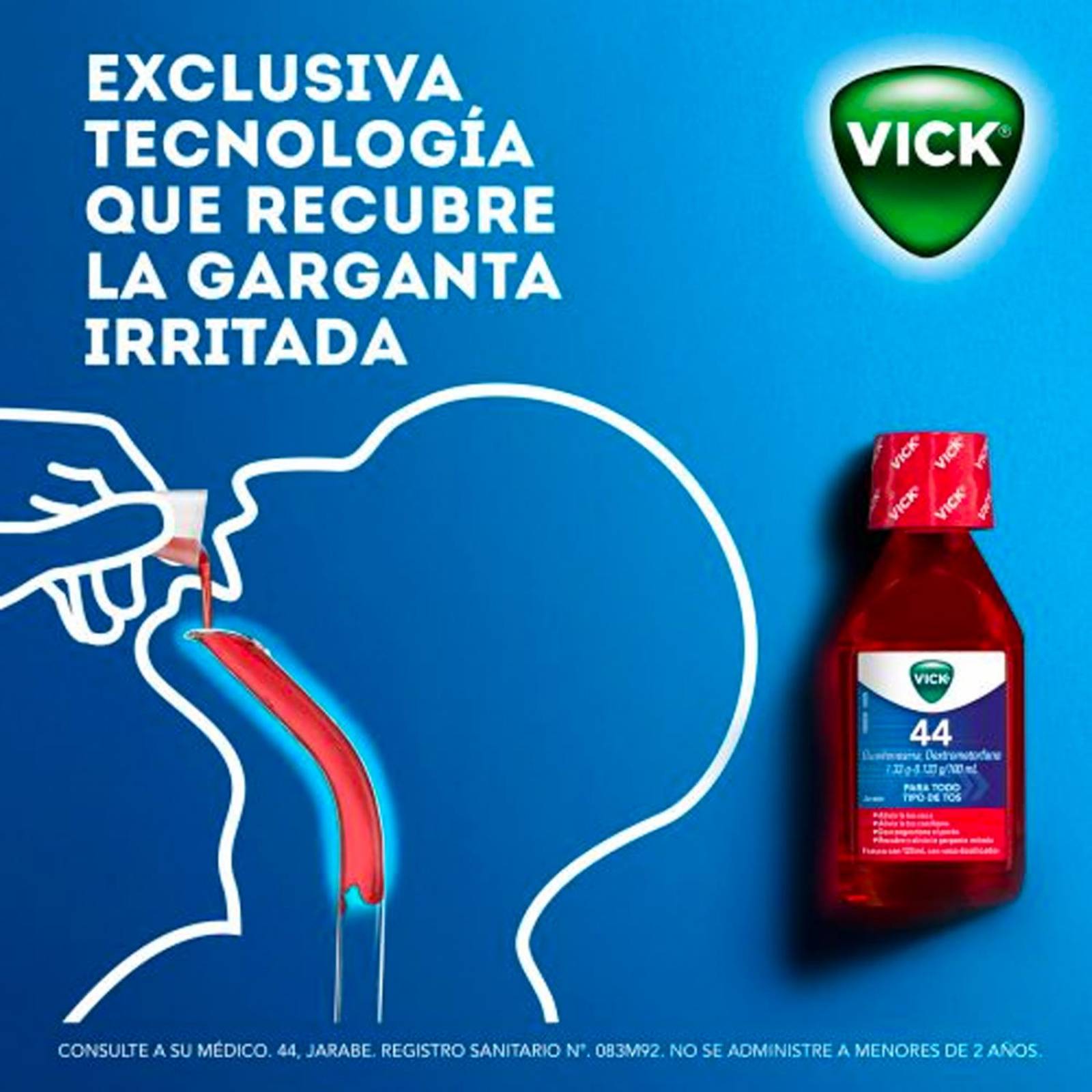 Jarabe Vick 44 Todo Tipo de Tos 120 ml 