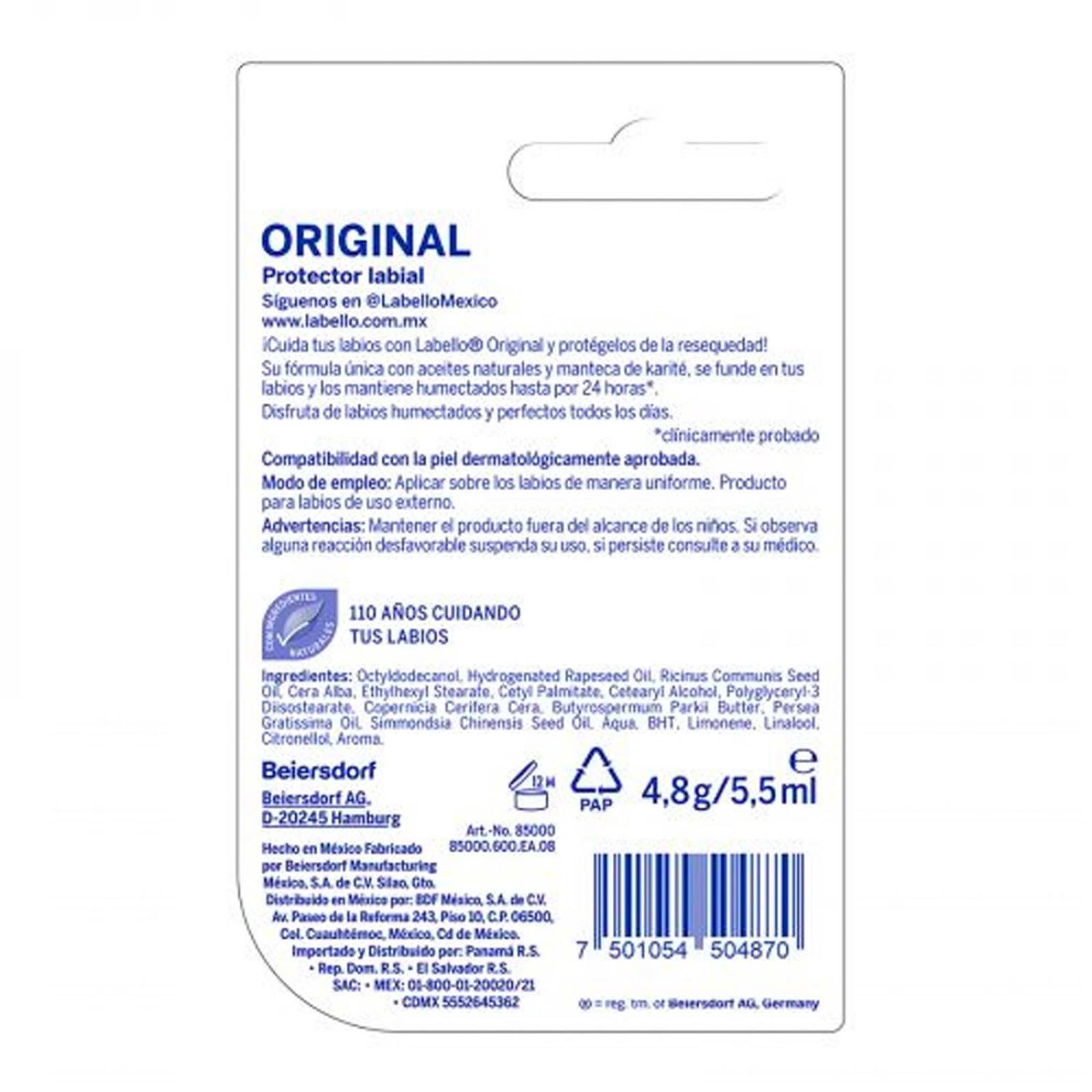 Bálsamo Labial Labello Classic Care 4.7 gr 