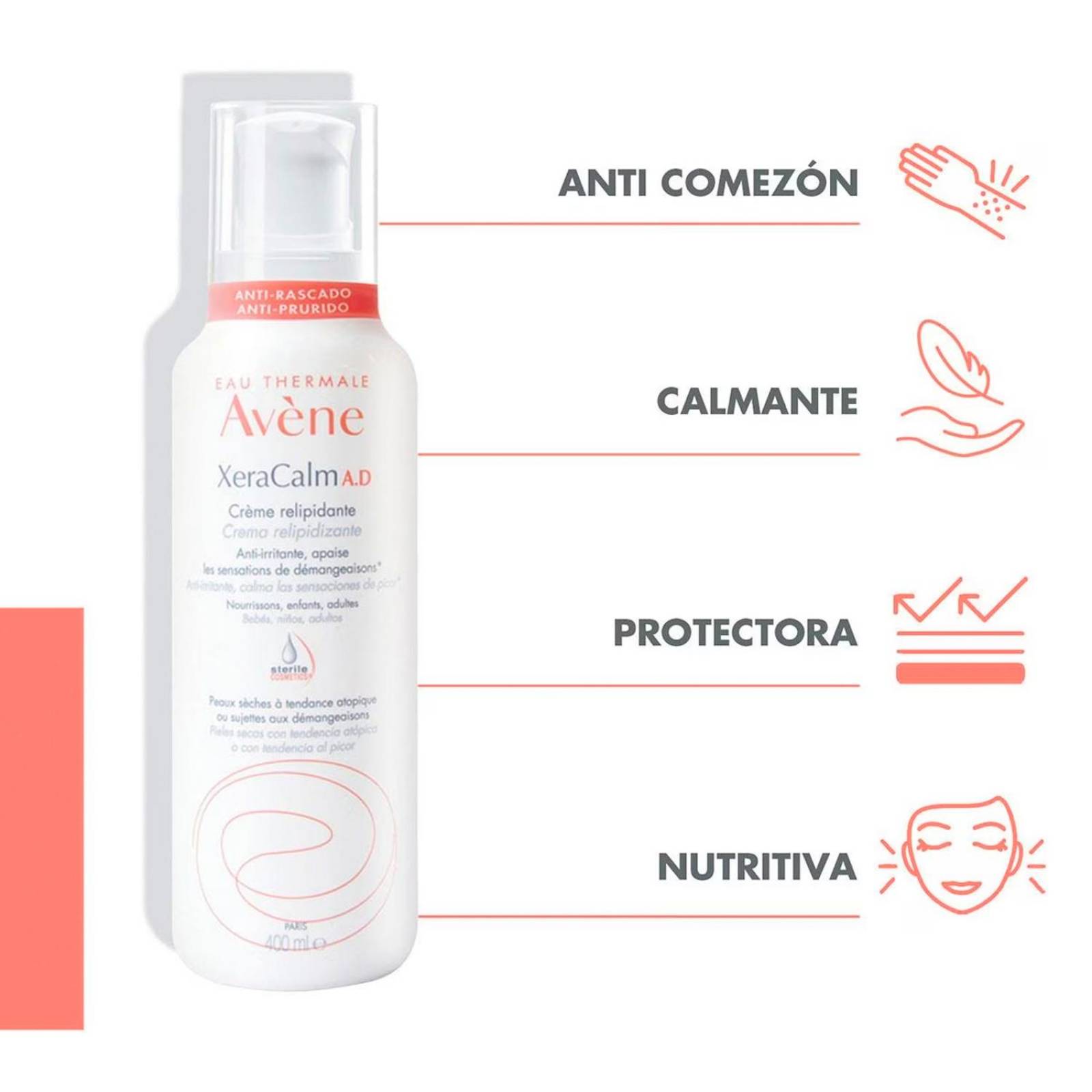 Crema Avène XeraCalm A.D 400 ml 