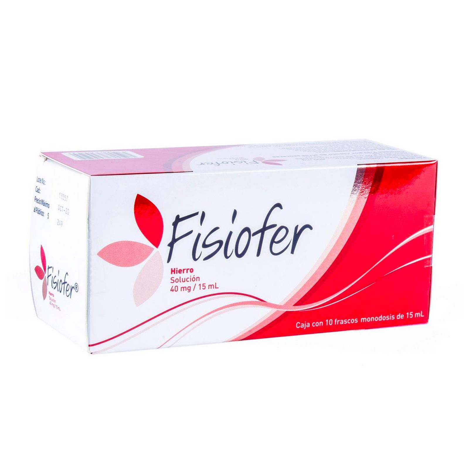 Solución Fisiofer 40 mg 10 frascos de 15 ml 