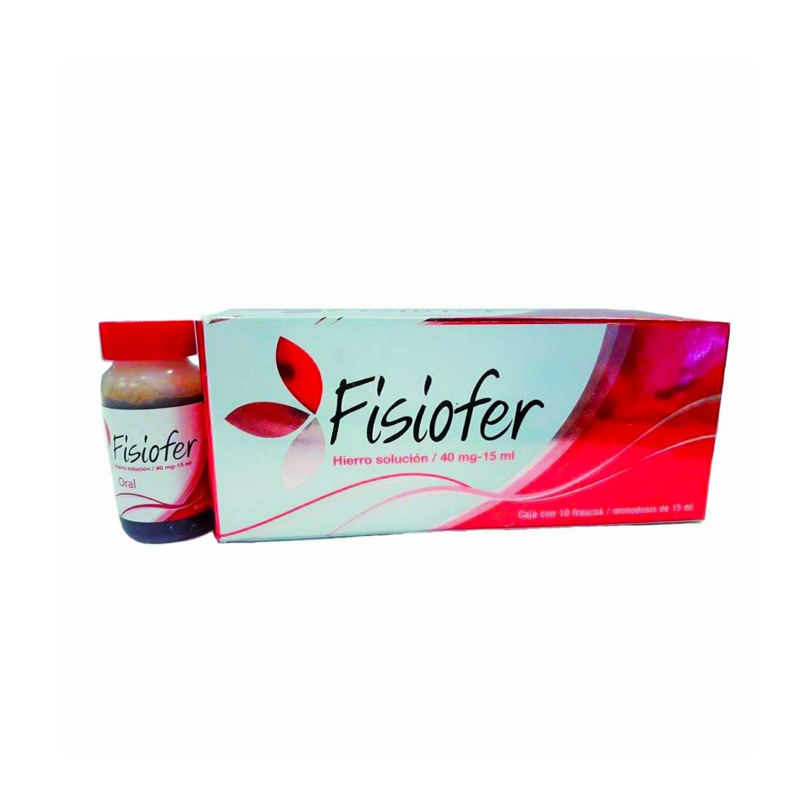 Solución Fisiofer 40 mg 10 frascos de 15 ml 