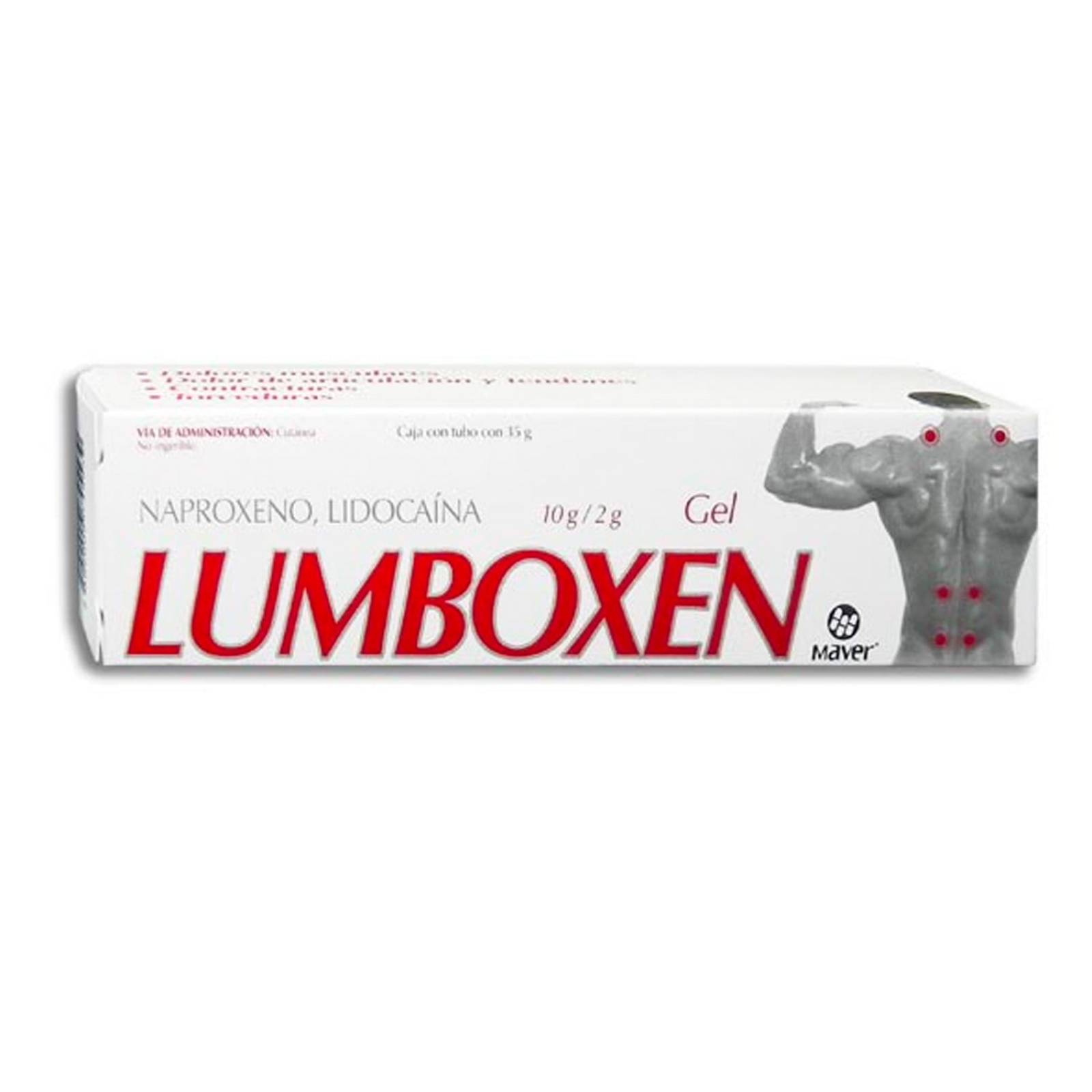 Gel Lumboxen Rojo Tubo 35 gr